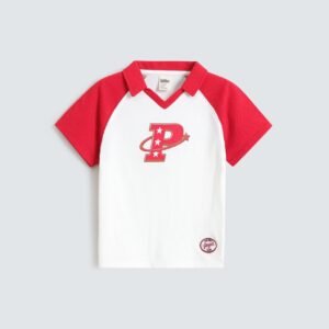Slogan Print Polo Shirt
