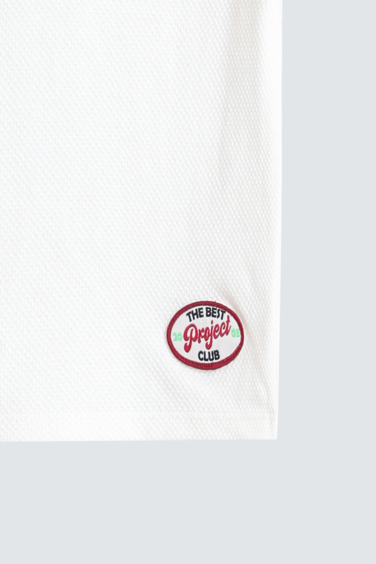 Slogan Print Polo Shirt - Image 3