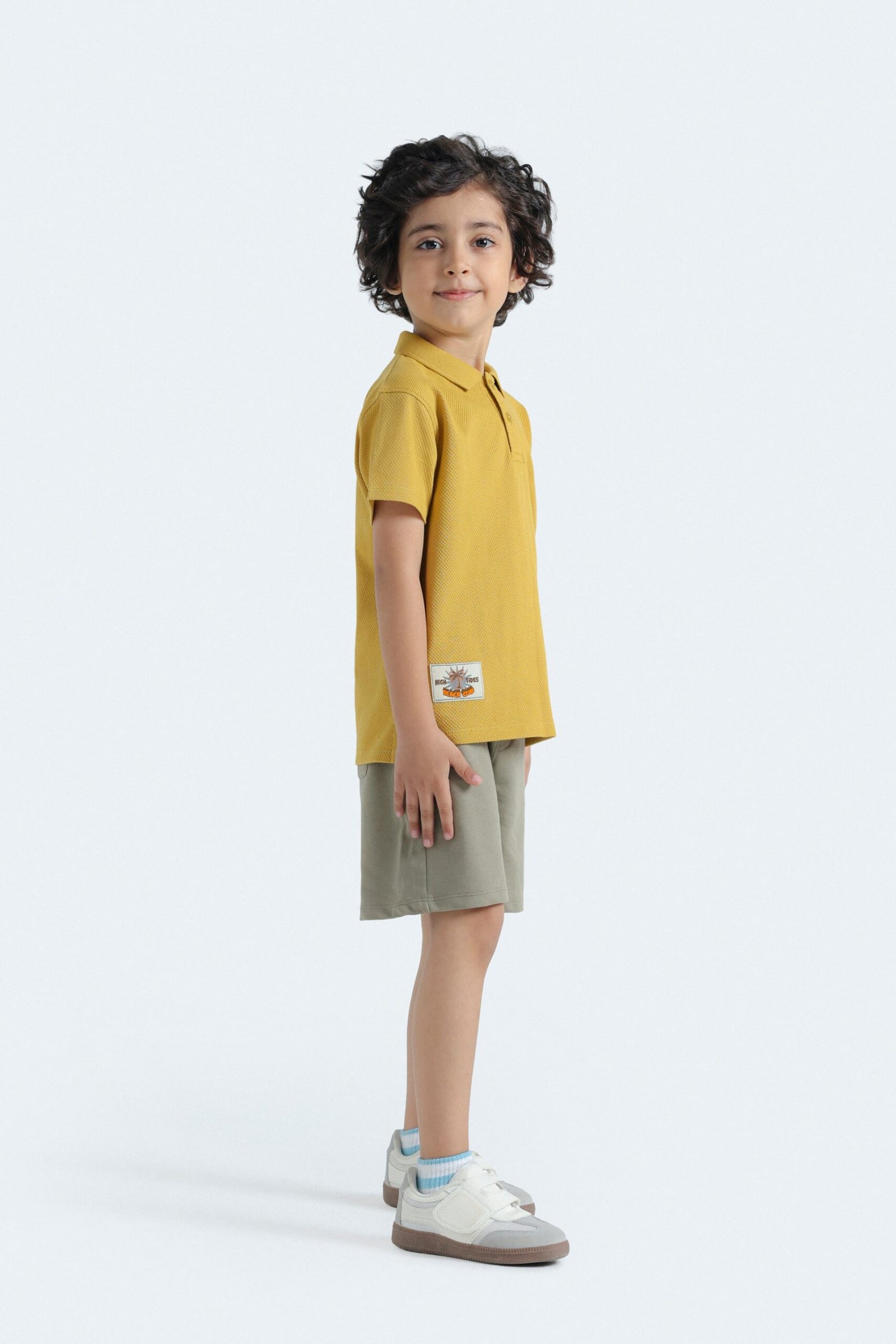 Embroidered Polo Shirt With Label Patch - Image 2