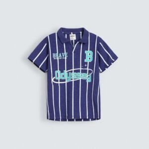 Varsity Striped Polo Shirt