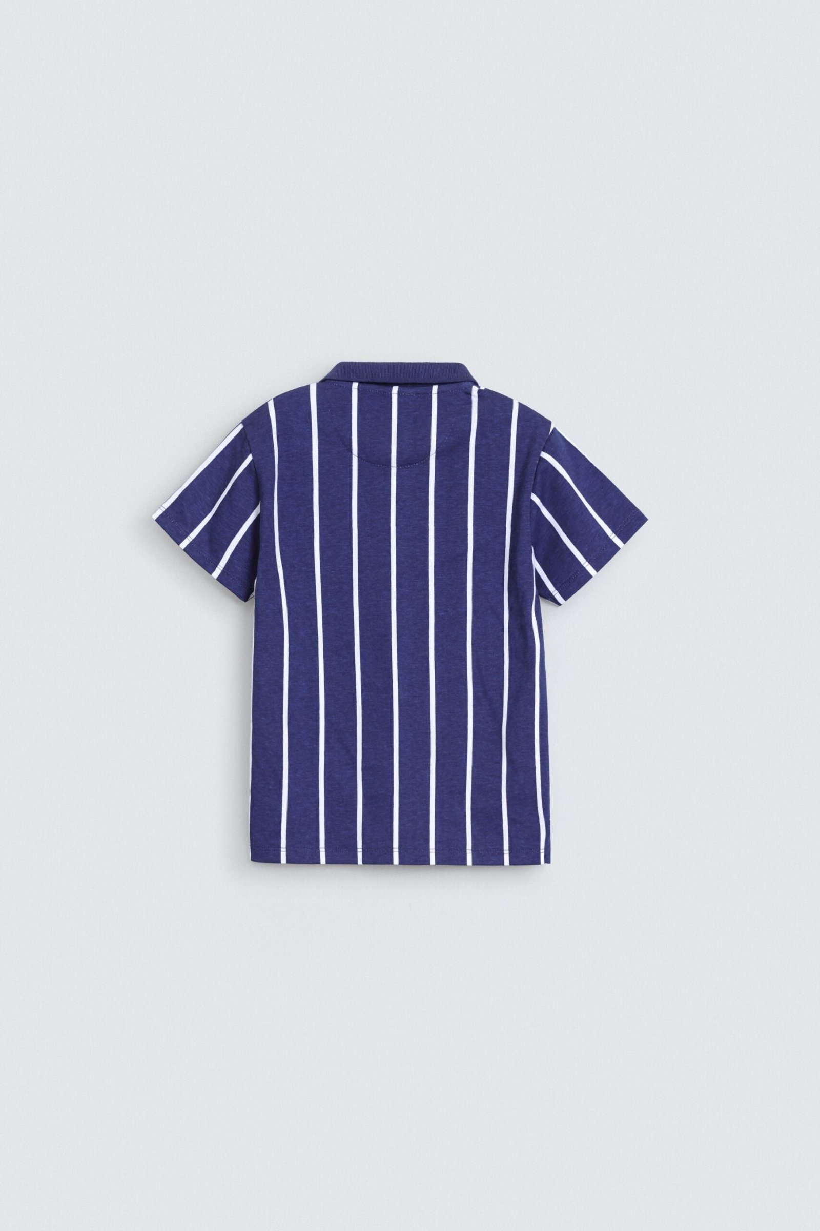 Varsity Striped Polo Shirt - Image 3