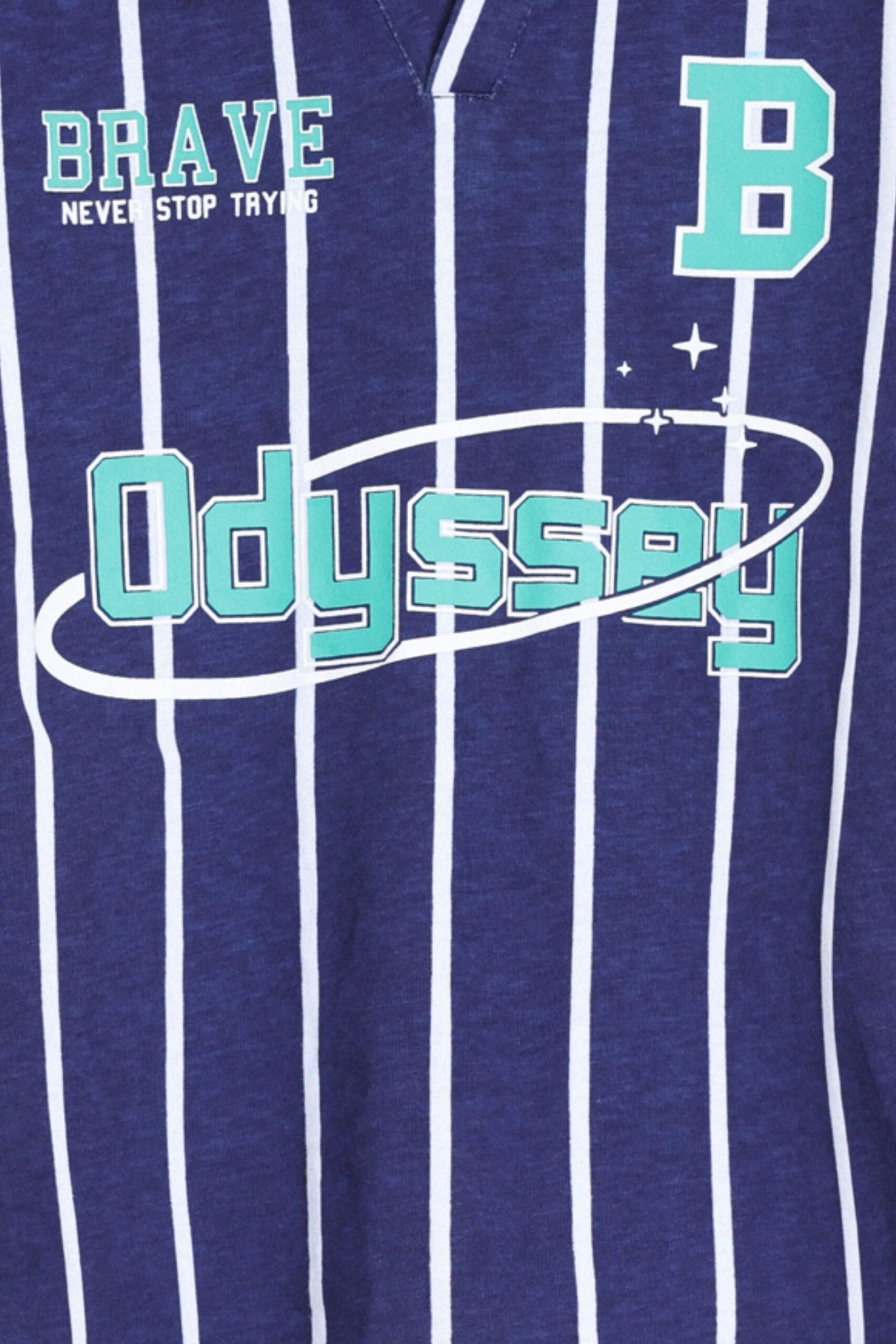 Varsity Striped Polo Shirt - Image 2