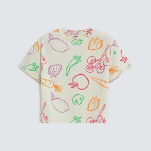 Cropped All-Over Print T-Shirt
