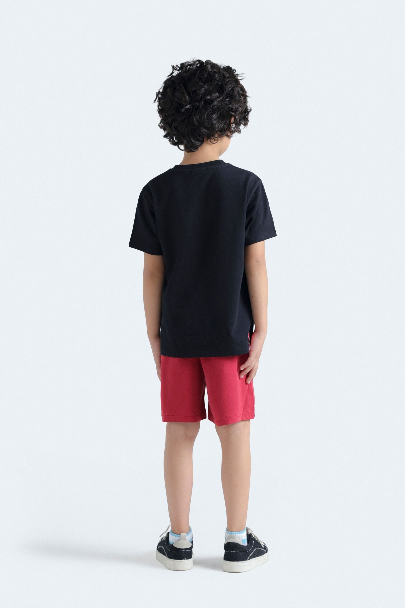 Slogan Print T-Shirt With Label Patch - Image 6