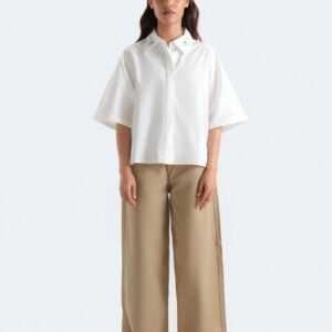 Cropped Embellished Shirt