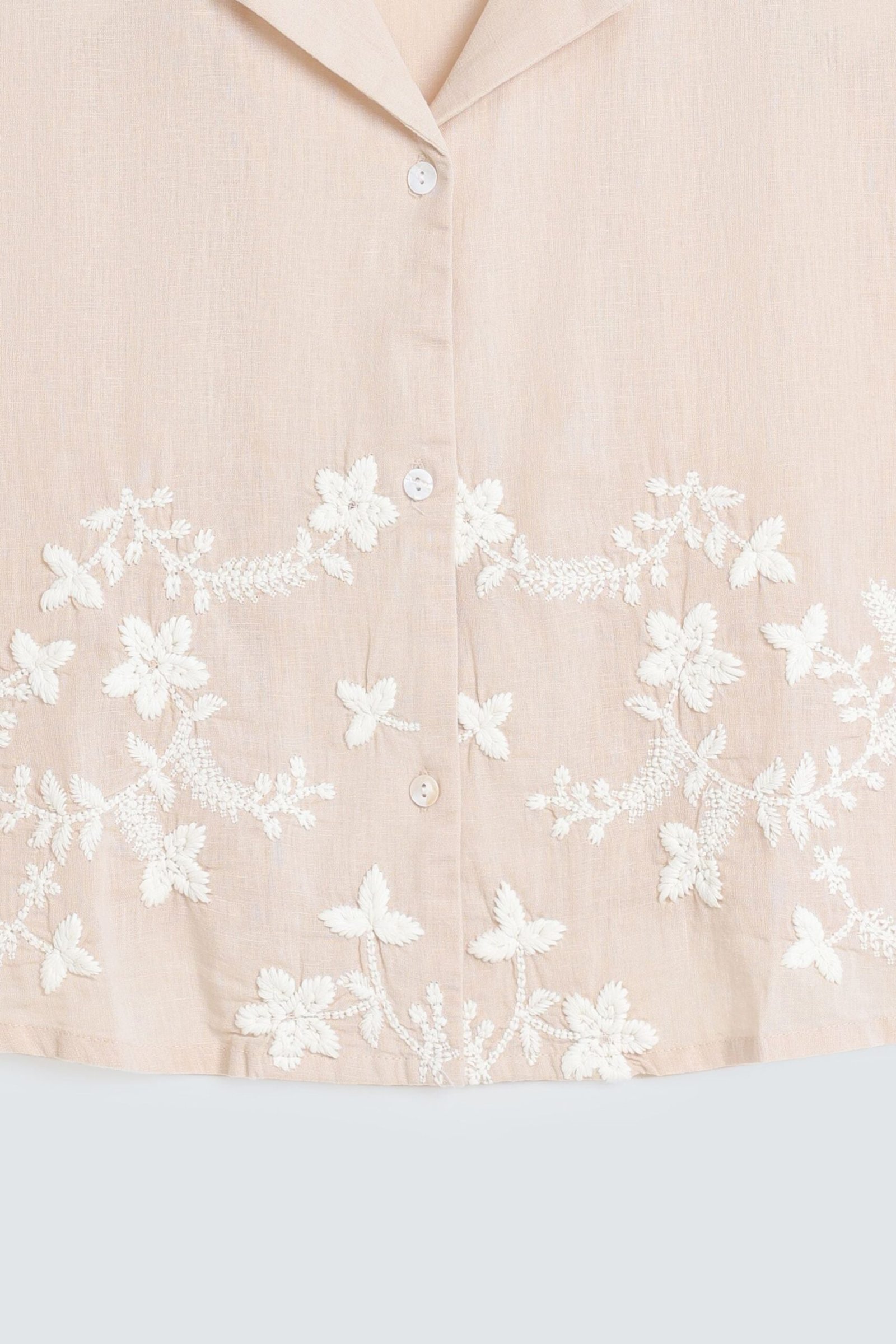 Cropped Embroidered Shirt - Image 2