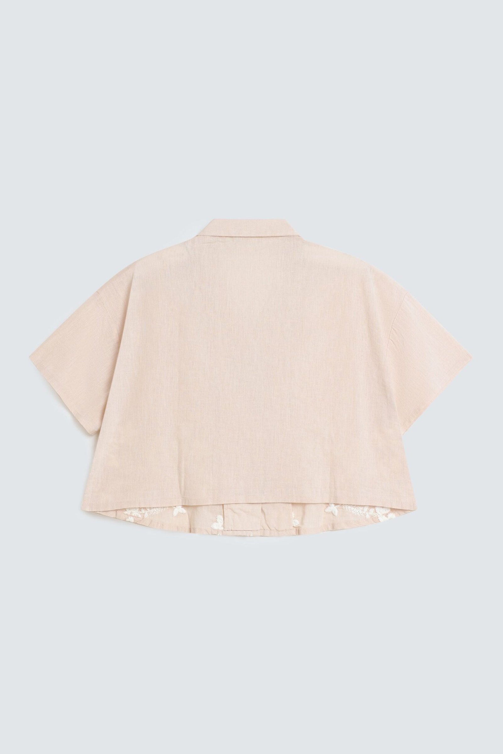 Cropped Embroidered Shirt - Image 3