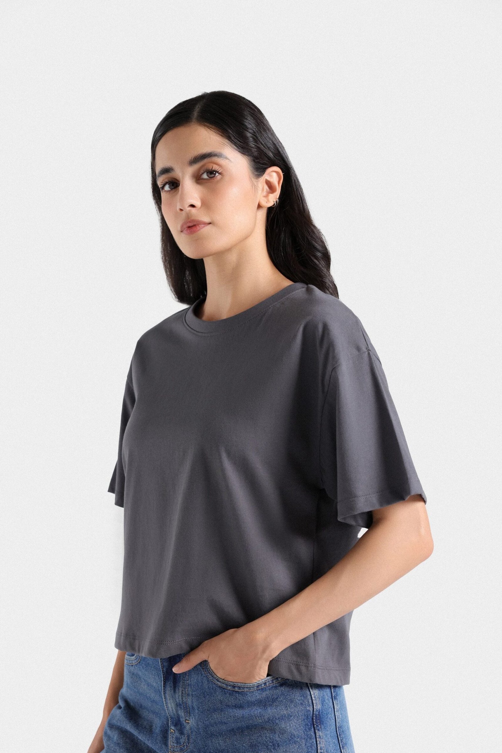 Basic Super Cropped T-Shirt - Image 2