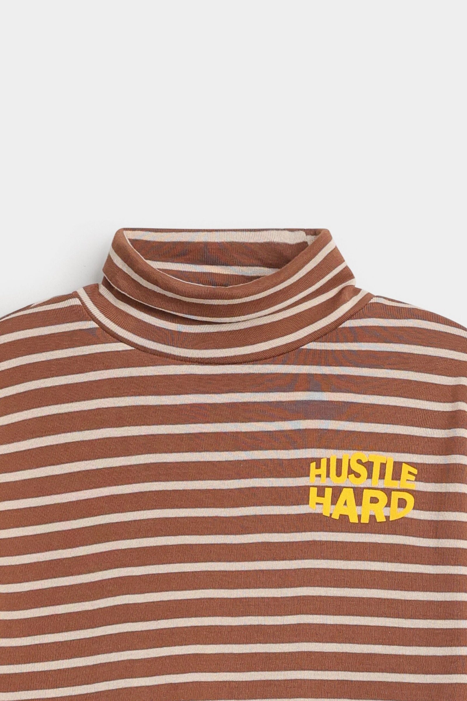 Slogan Print Striped T-Shirt - Image 8