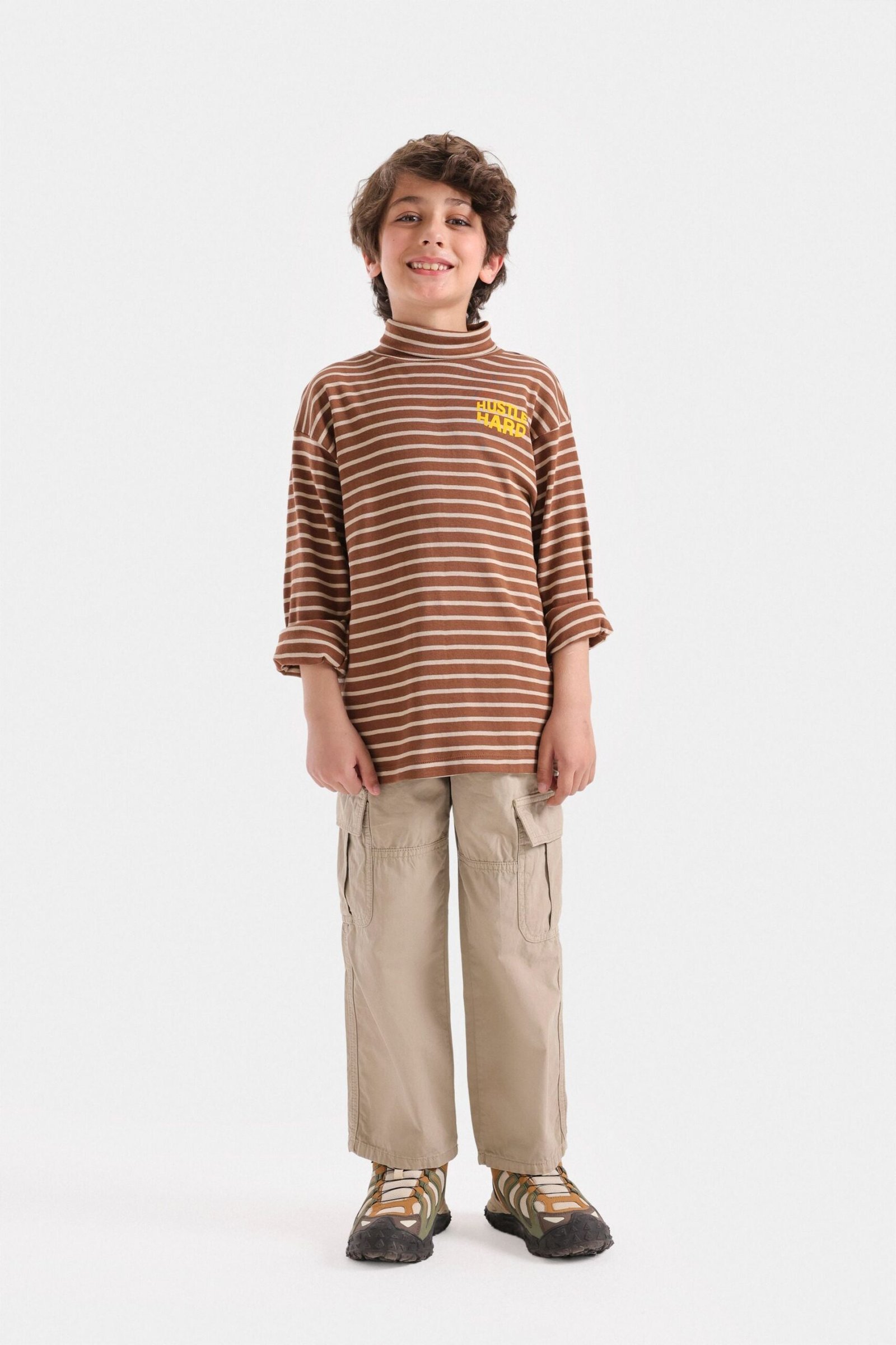 Slogan Print Striped T-Shirt - Image 10
