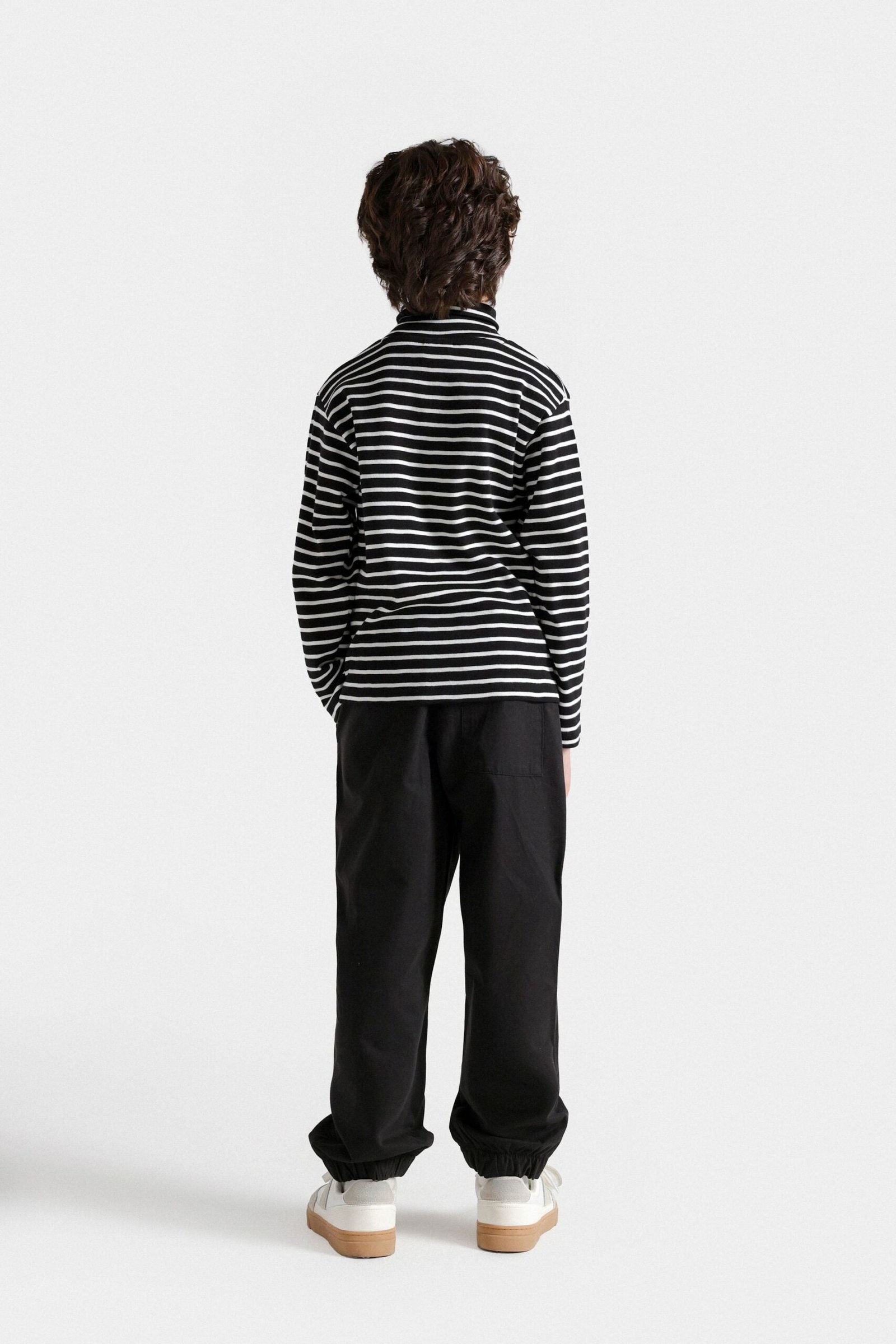 Slogan Print Striped T-Shirt - Image 6