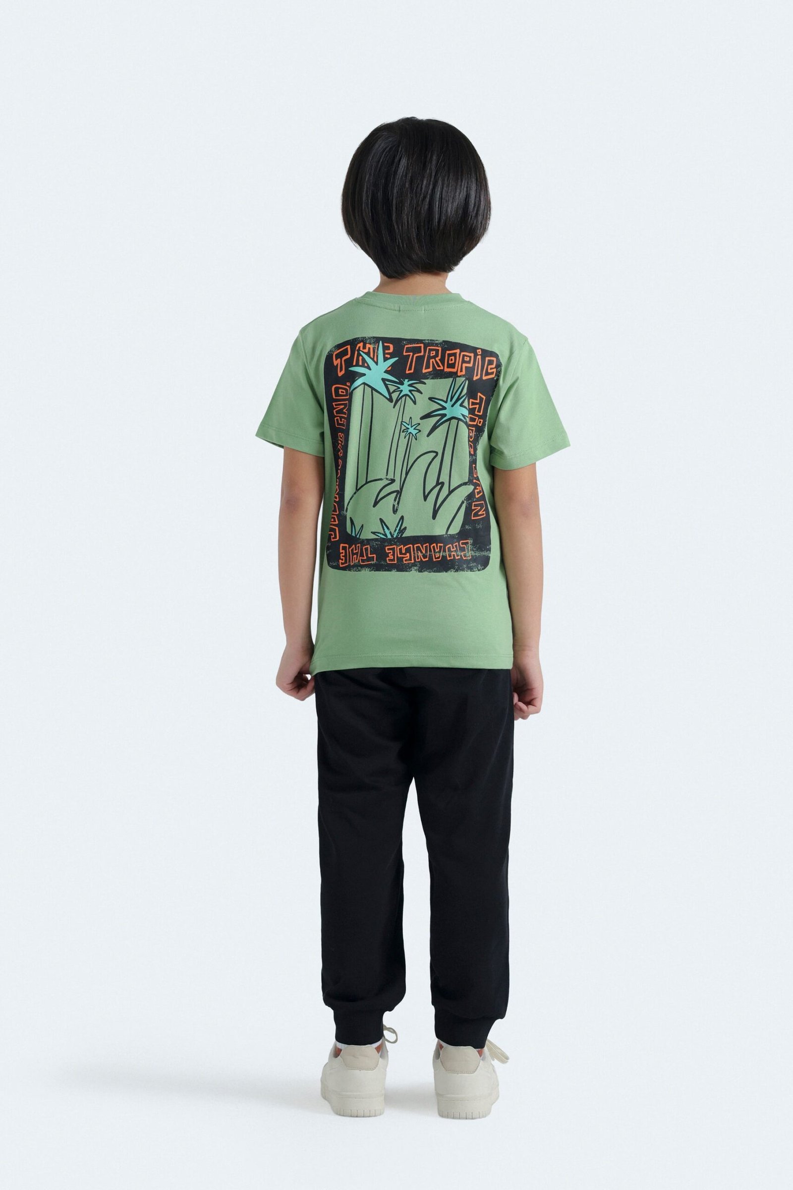 Tropical Graphic T-Shirt With Label Patch - Image 7