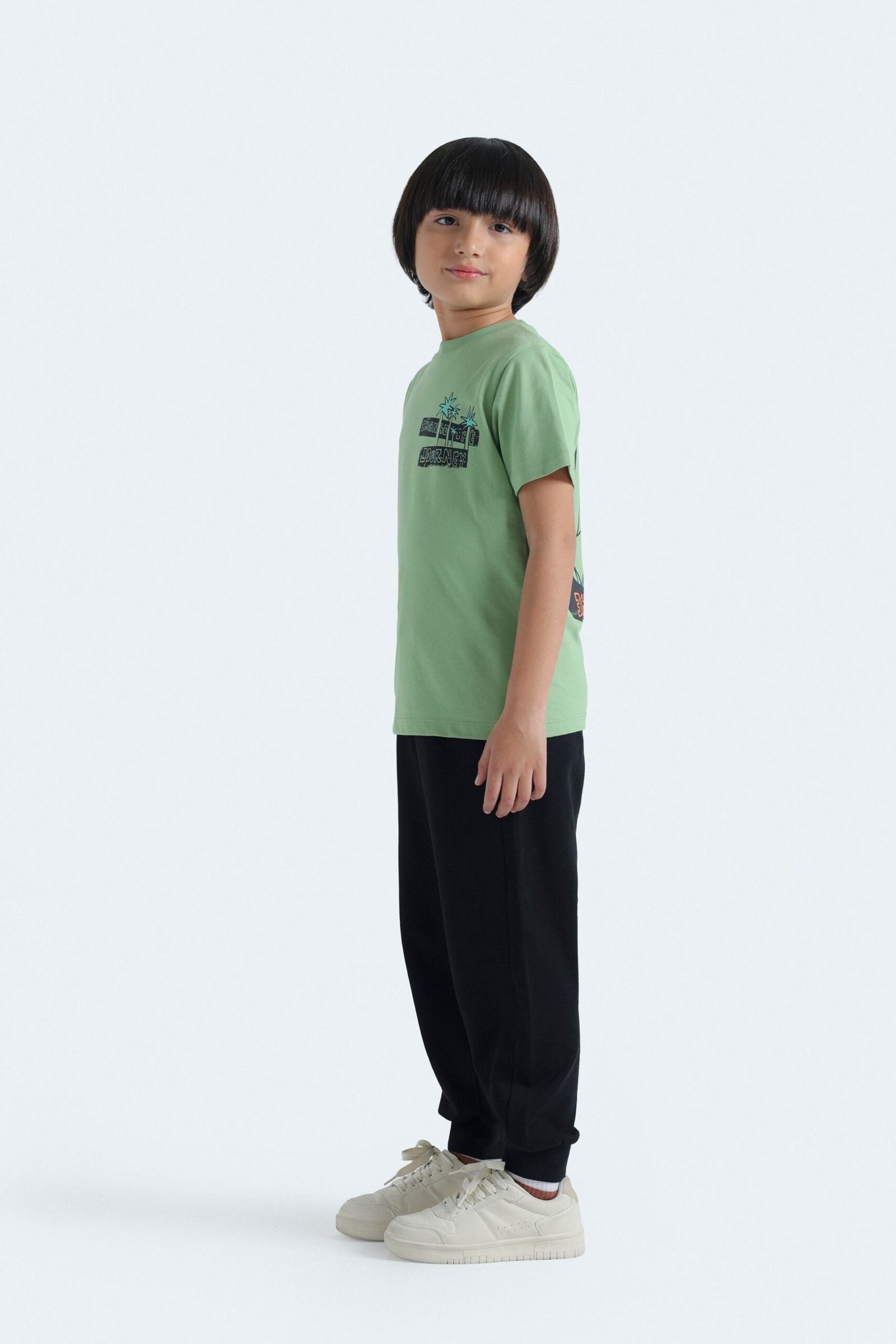 Tropical Graphic T-Shirt With Label Patch - Image 6