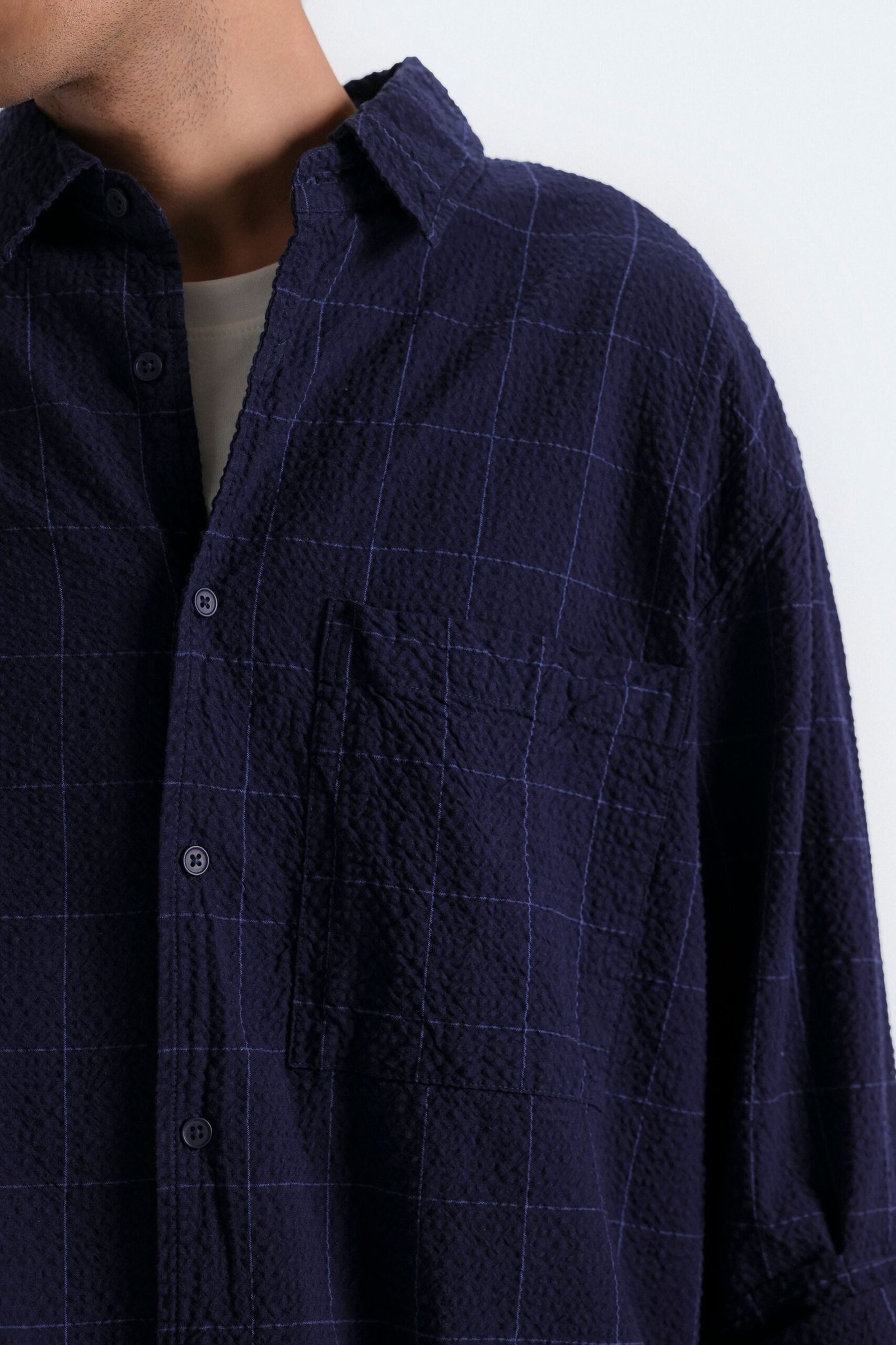 Textured Checkered Shirt - Image 2