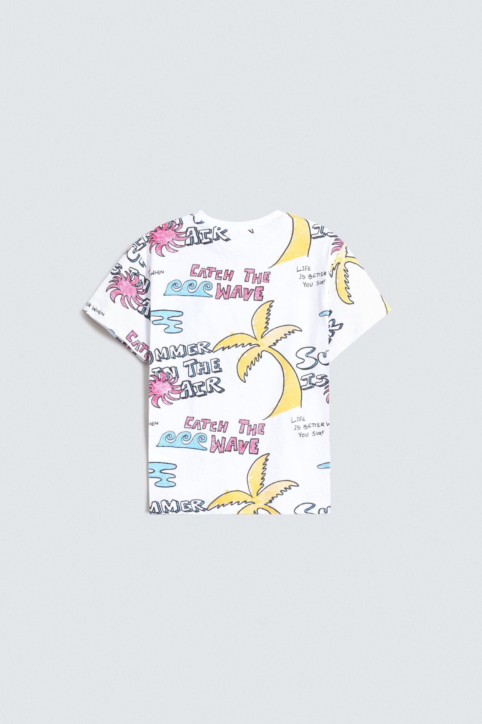 Tropical Printed T-Shirt - Image 3