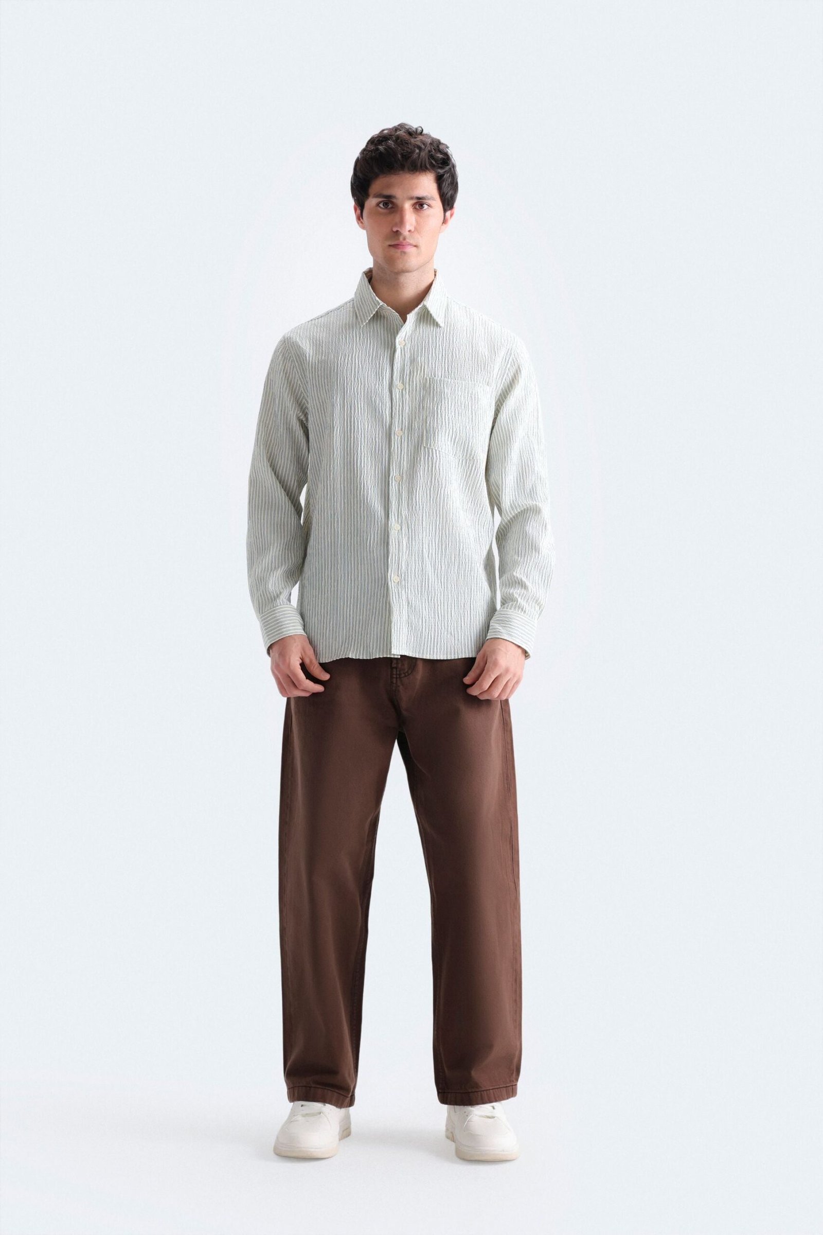 Textured Striped Shirt - Image 9