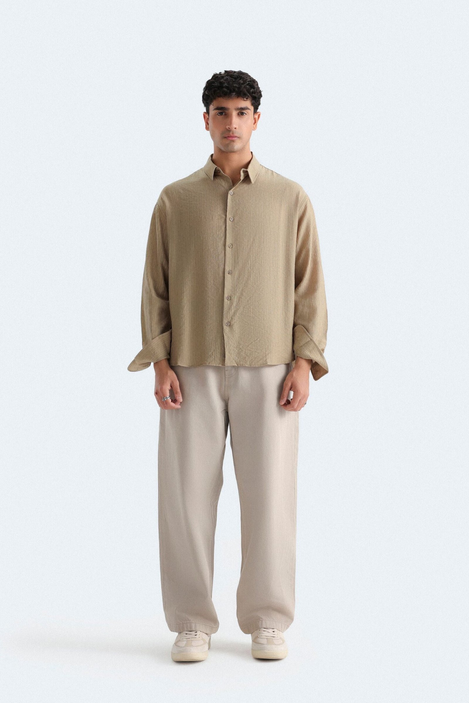 Textured Button Up Shirt - Image 8