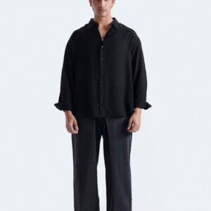 Textured Button Up Shirt