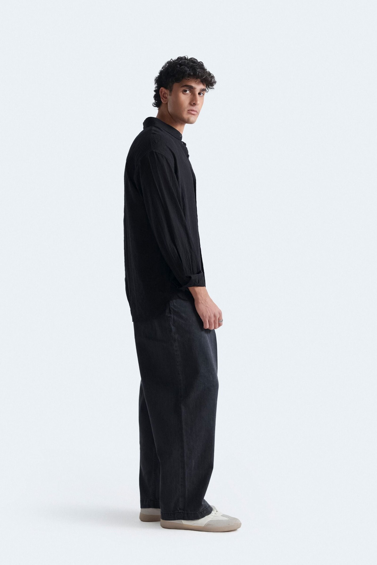 Textured Button Up Shirt - Image 3