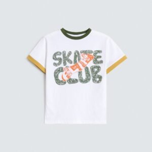 Skate Club Slogan T-Shirt