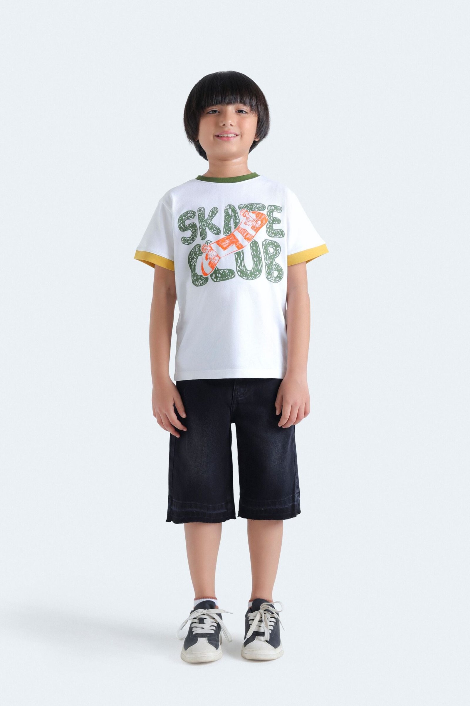 Skate Club Slogan T-Shirt - Image 4