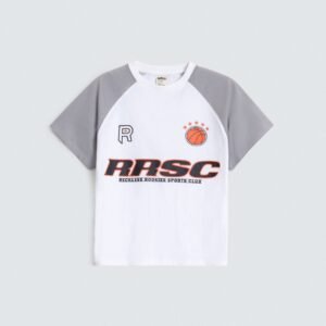 Sporty Slogan Raglan T-Shirt