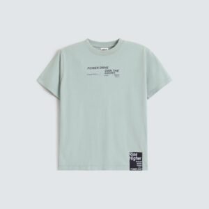 Slogan T-Shirt With Label Patch