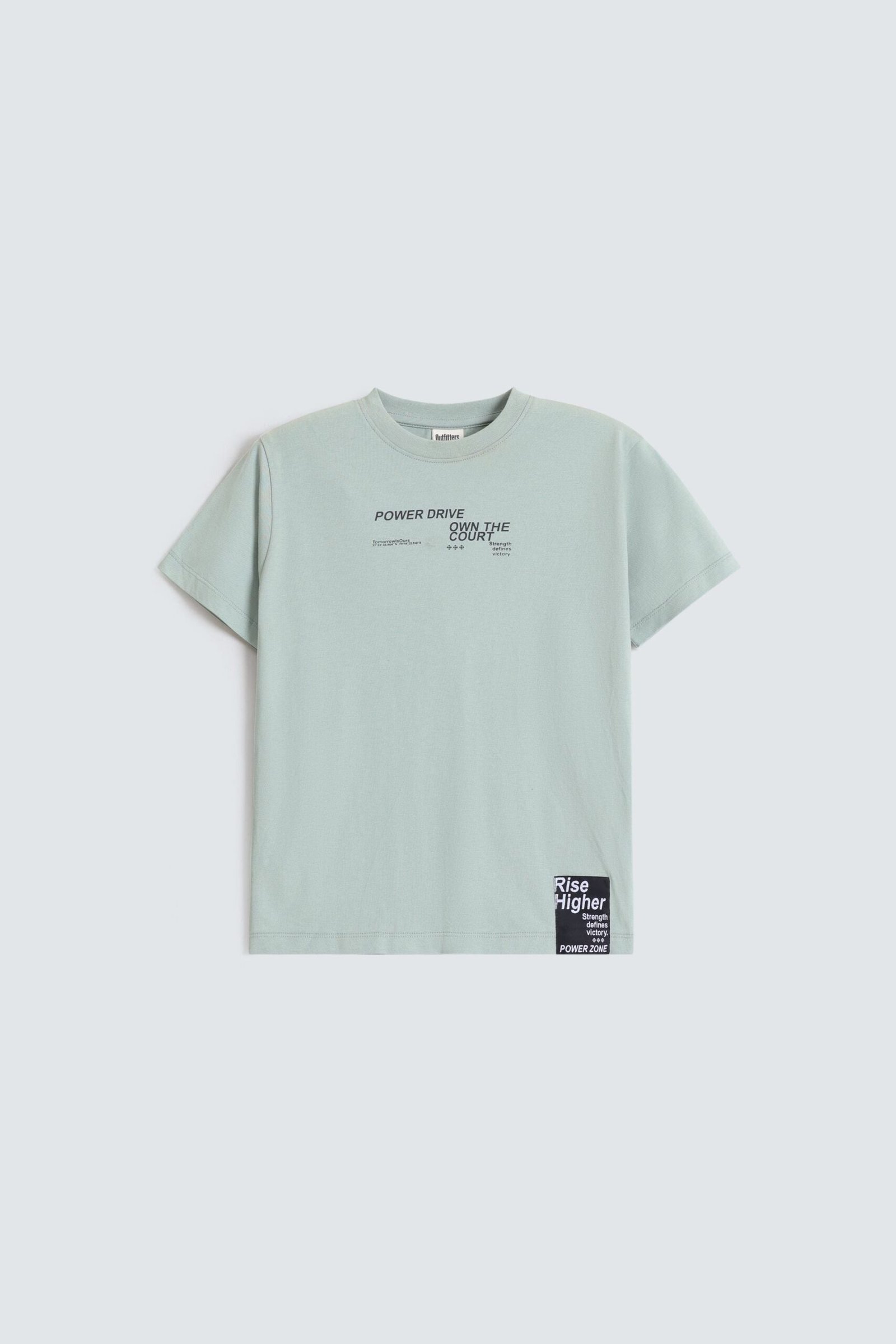 Slogan T-Shirt With Label Patch