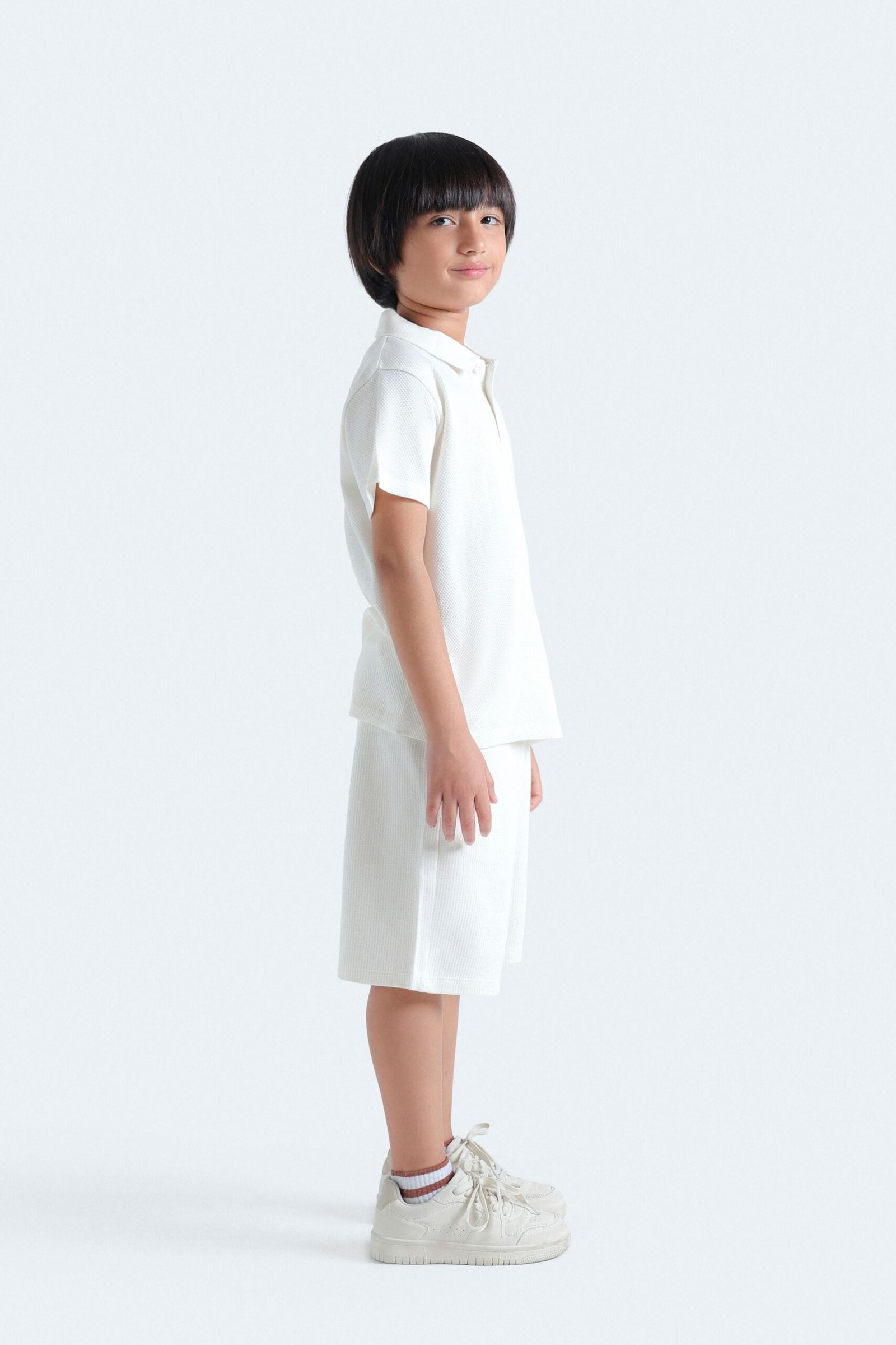 Textured Embroidered Polo Shirt - Image 5