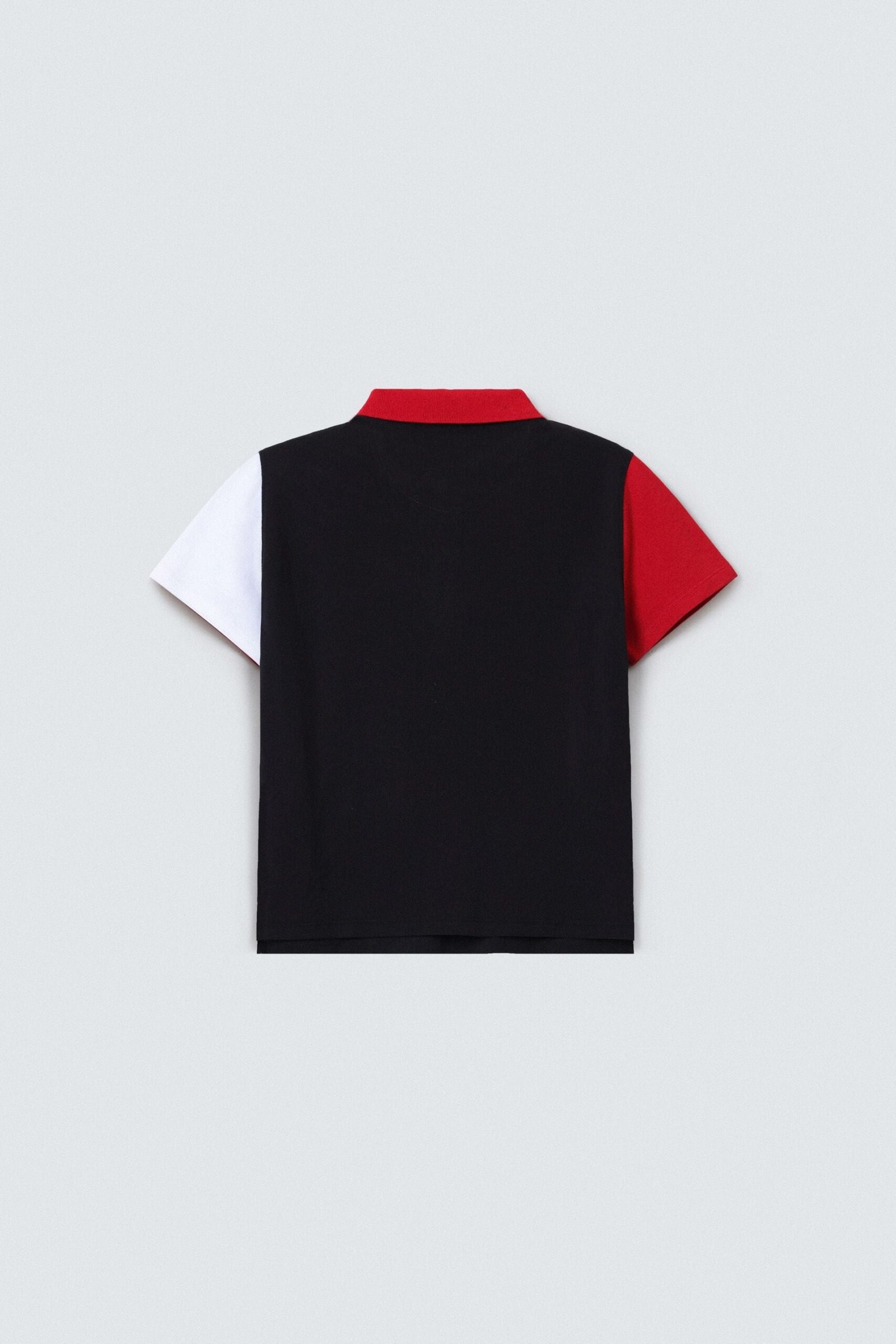 Slogan Color-Block Polo Shirt - Image 3