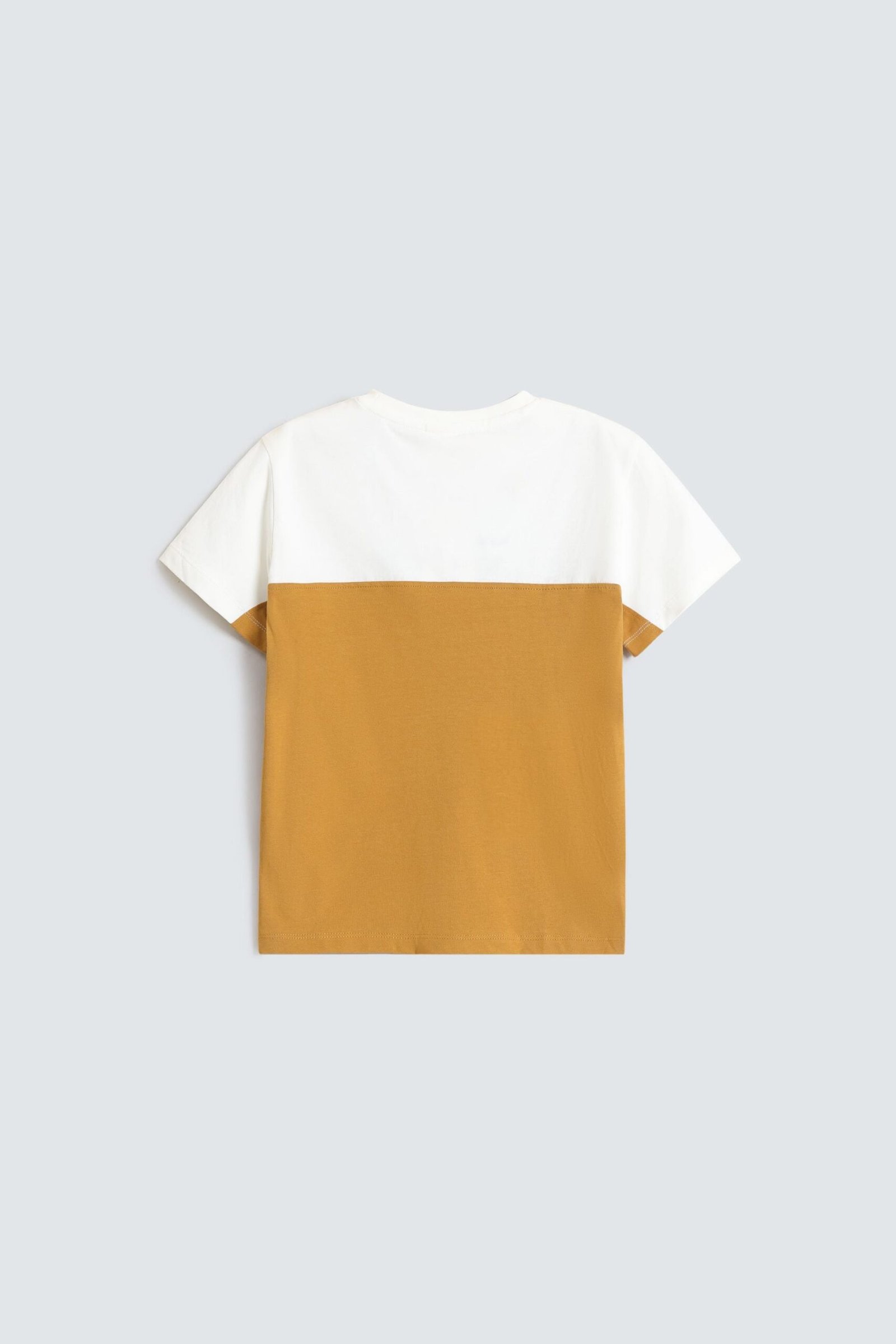 Cut & Sew Slogan Print T-Shirt - Image 4
