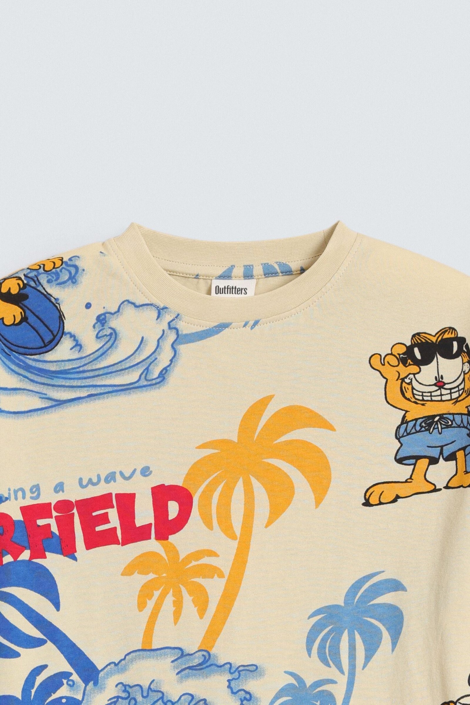 All-Over Tropical Print T-Shirt - Image 2