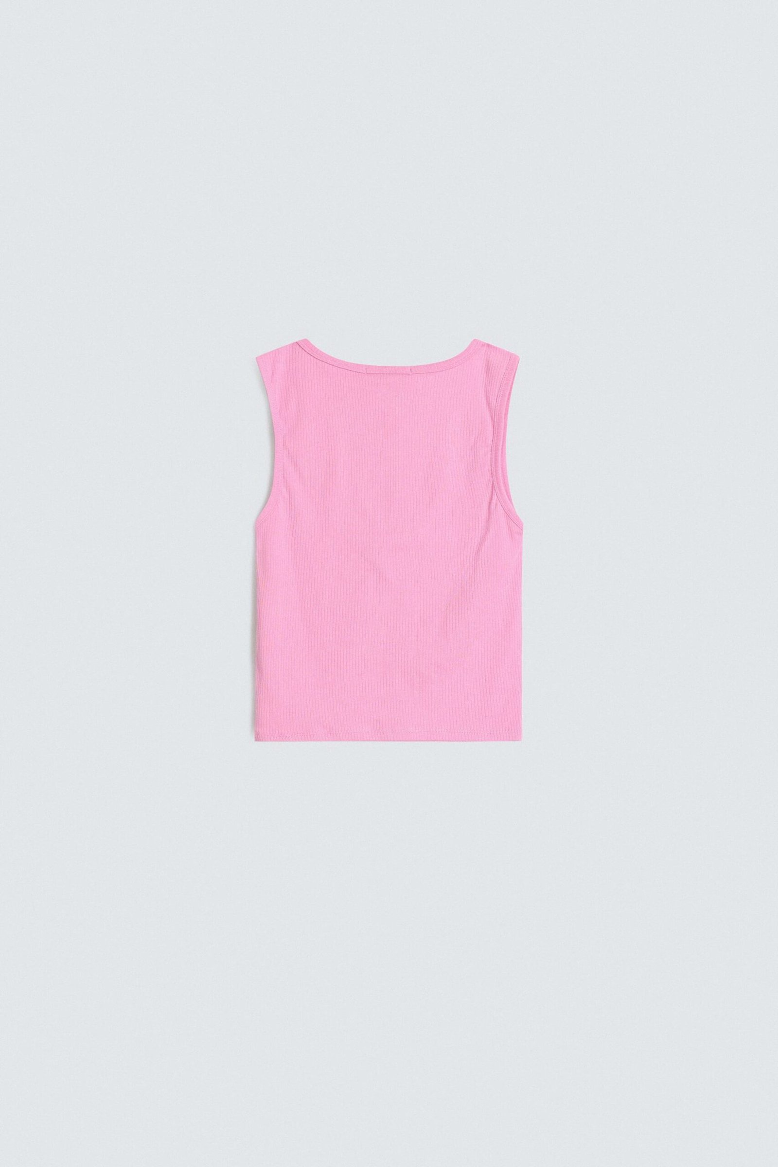 Cropped V Neck Tank Top - Image 7