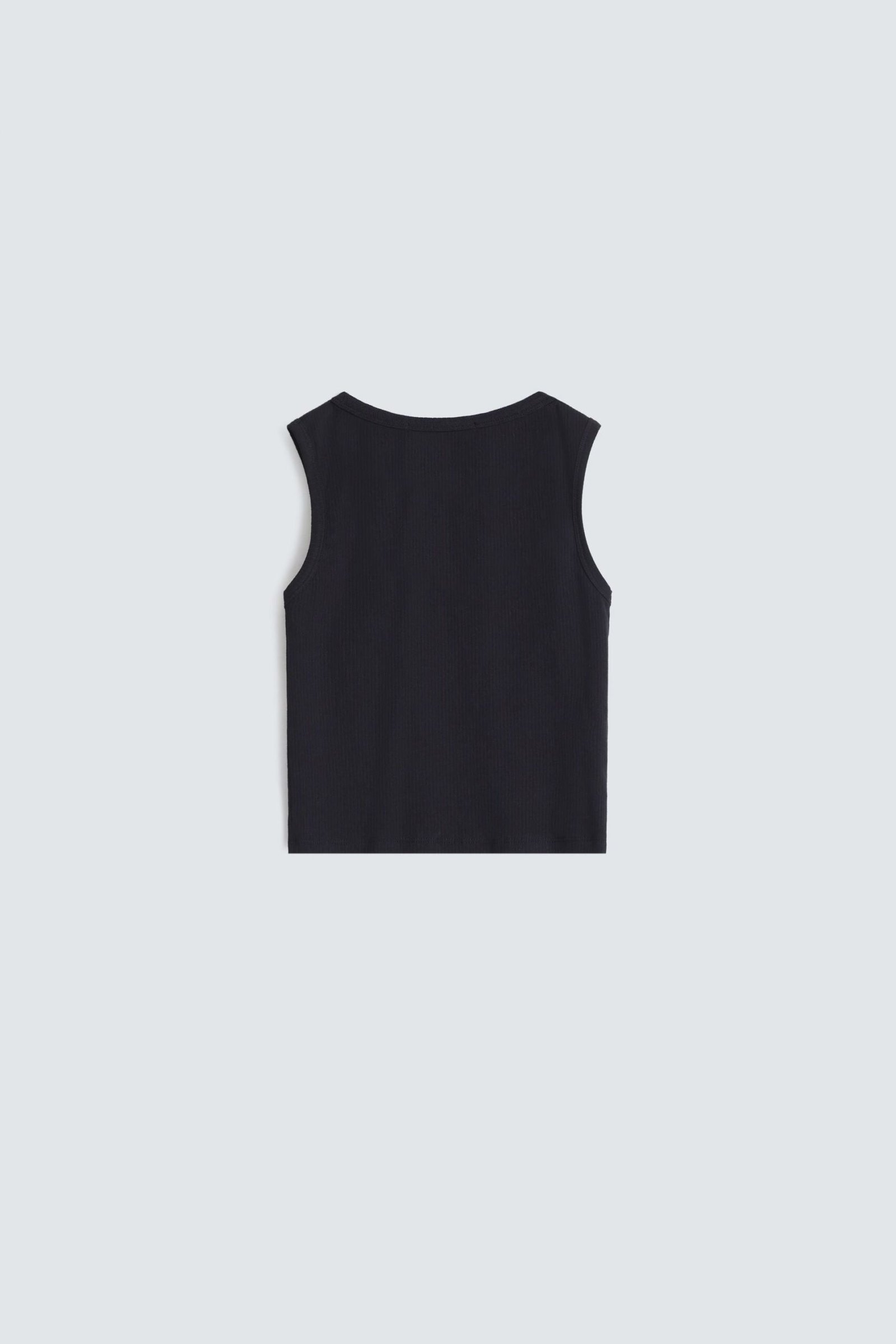 Cropped V Neck Tank Top - Image 13