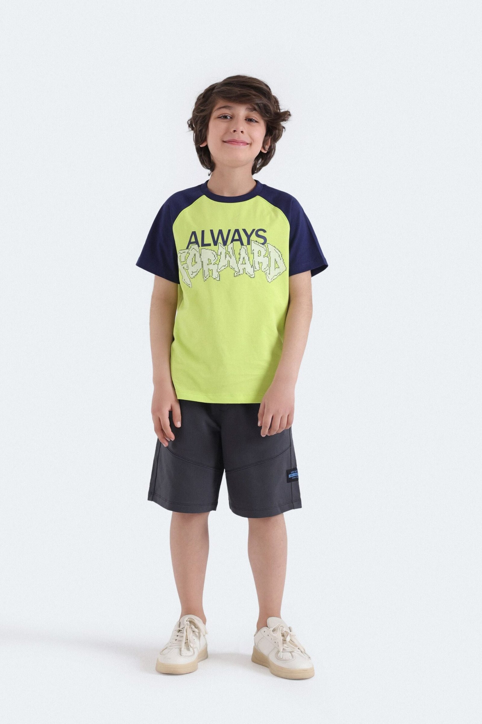 Raglan Slogan Print T-Shirt - Image 4
