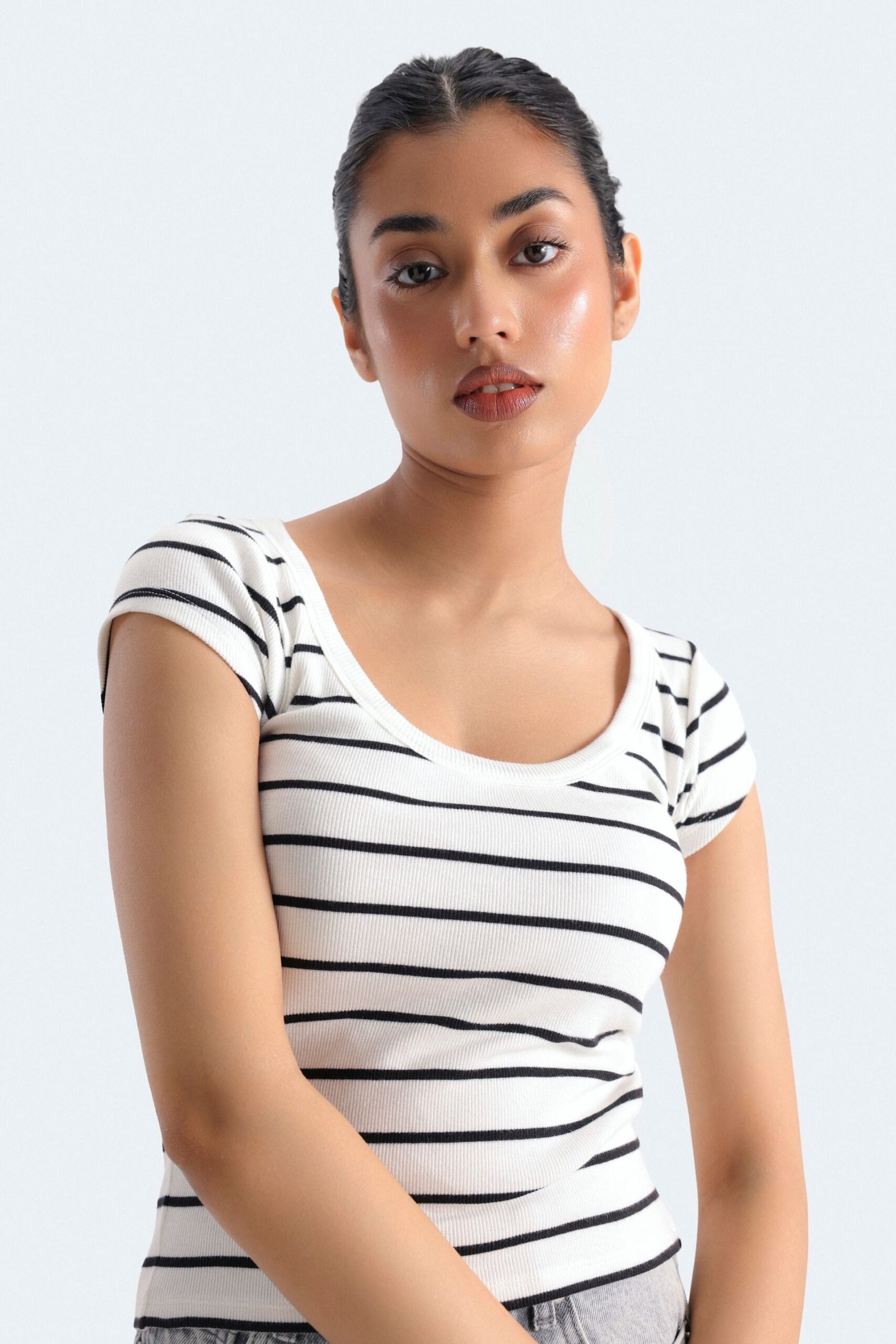 Slim Fit Striped T-Shirt - Image 2