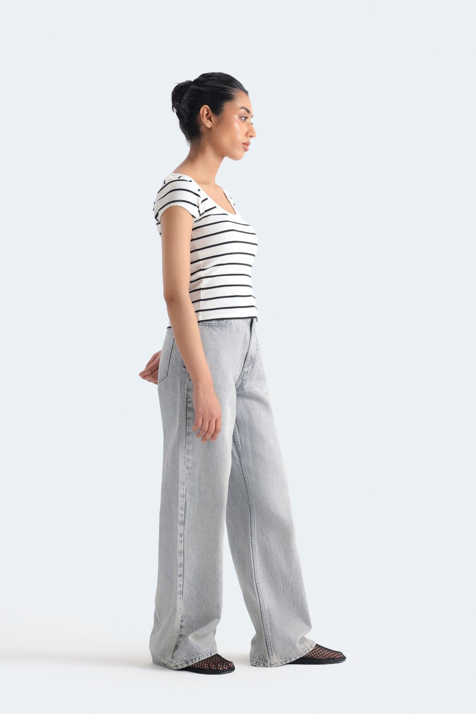 Slim Fit Striped T-Shirt - Image 3