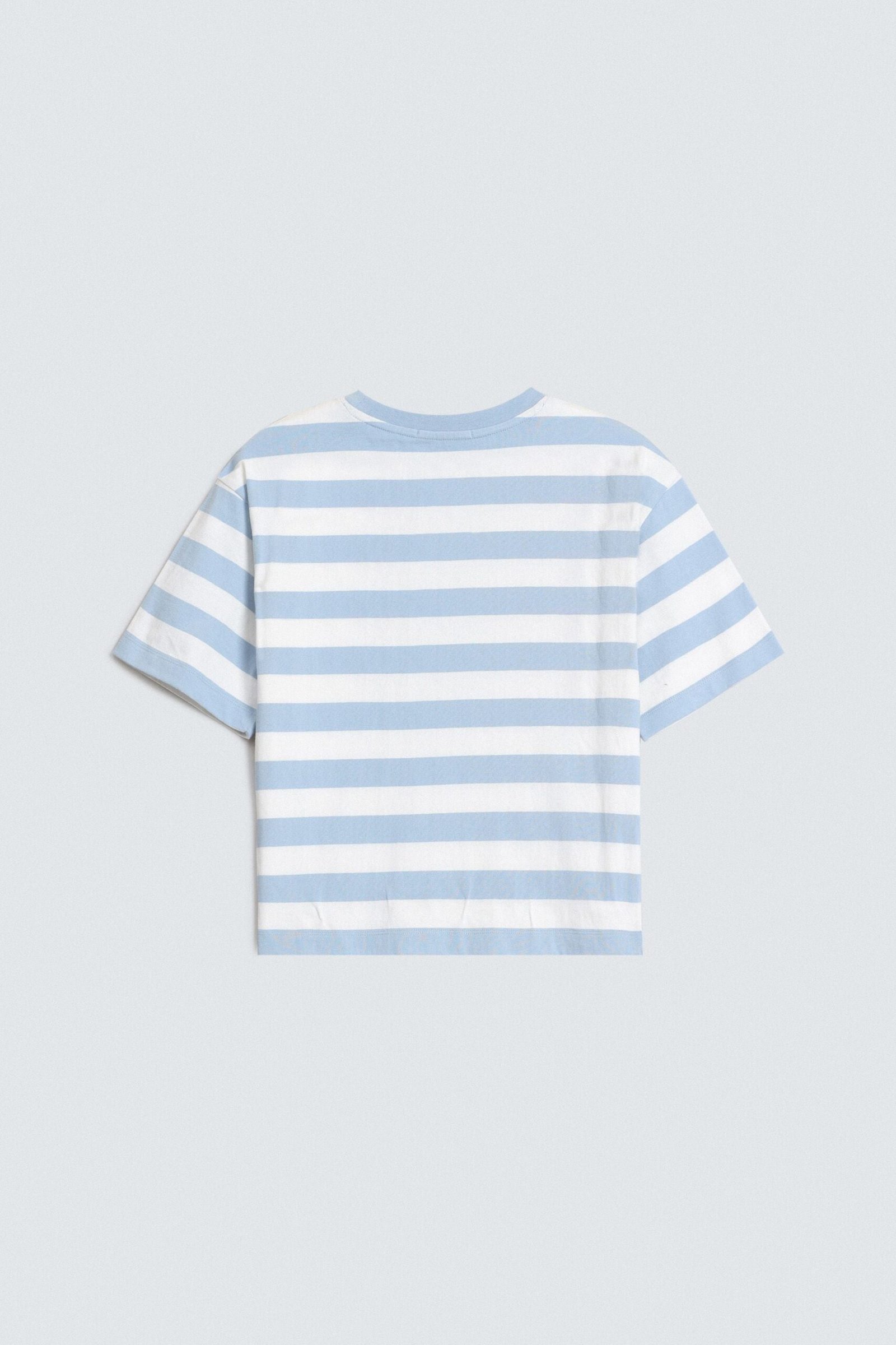 Slogan Print Striped T-Shirt - Image 7