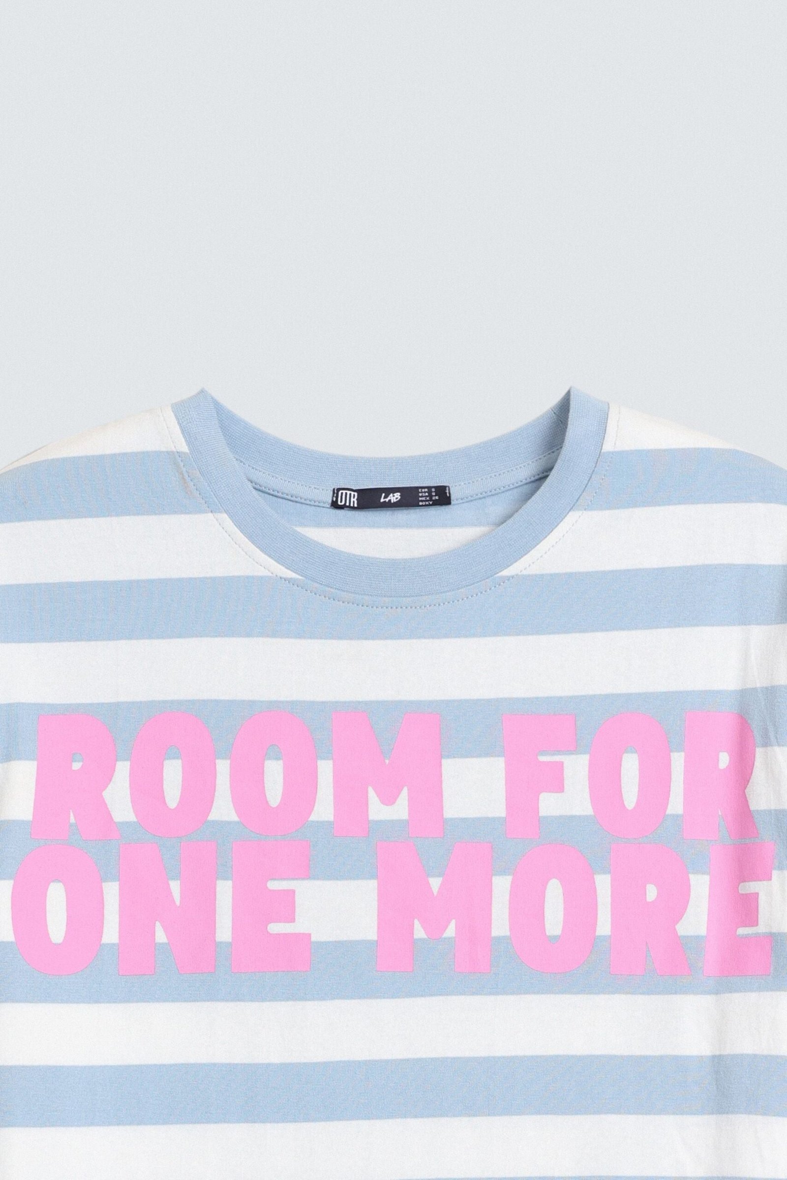 Slogan Print Striped T-Shirt - Image 6