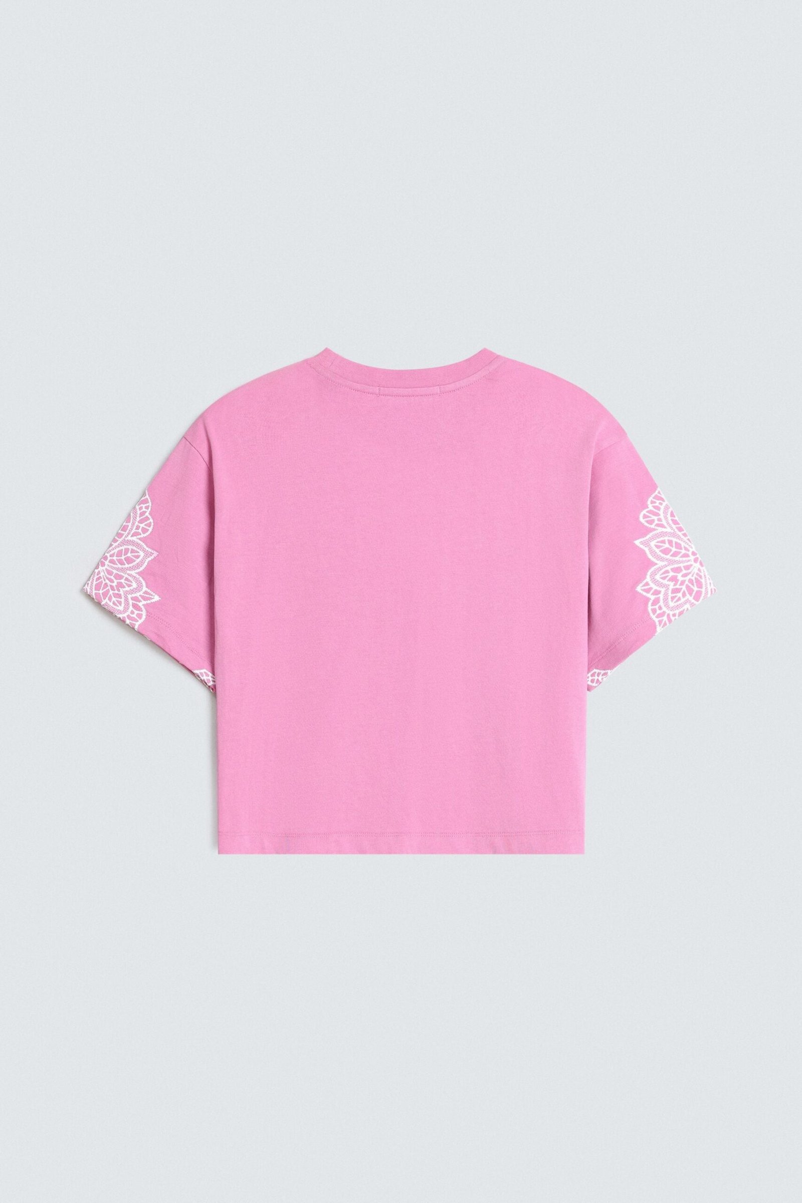 Cropped Embroidered T-Shirt - Image 7