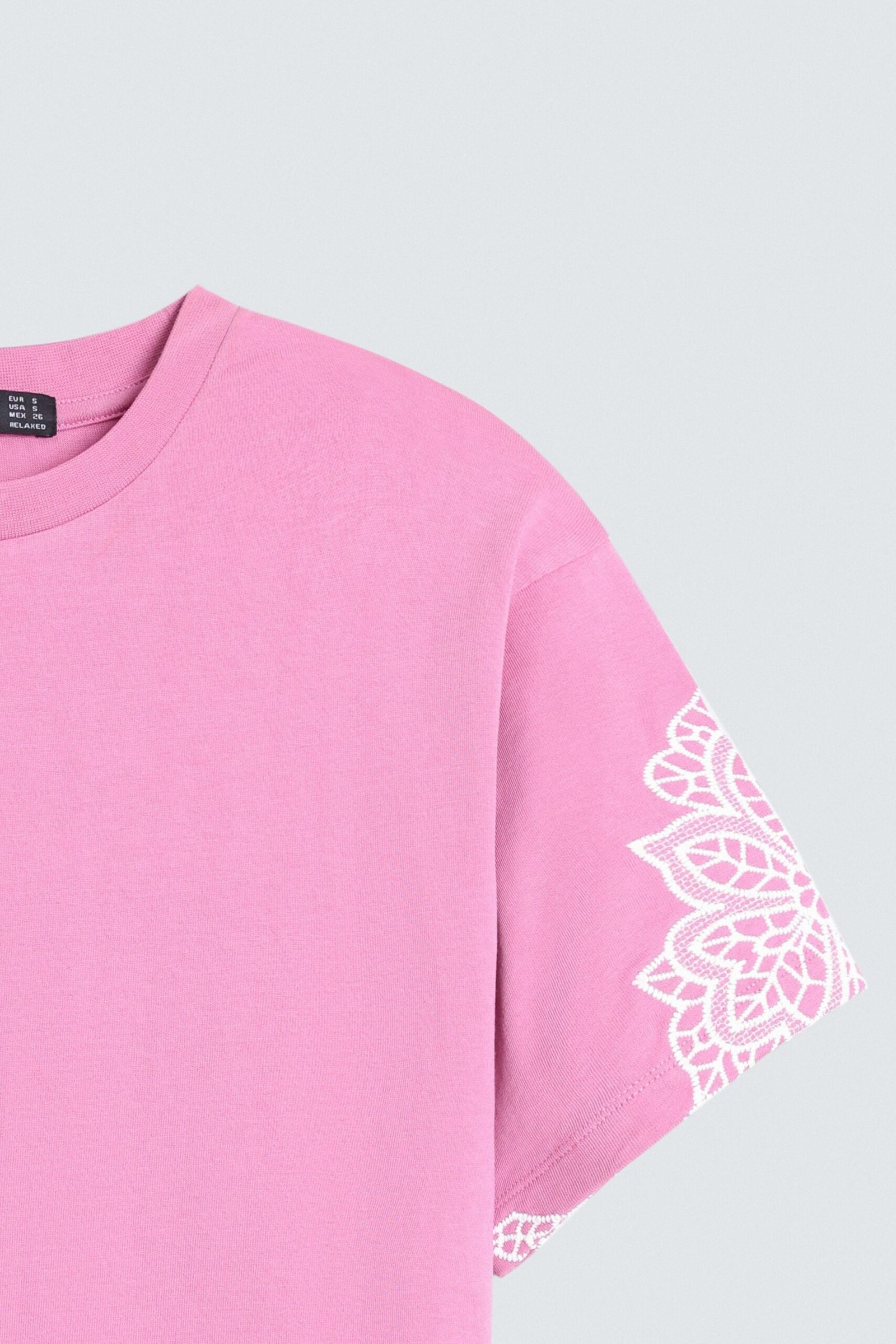 Cropped Embroidered T-Shirt - Image 6