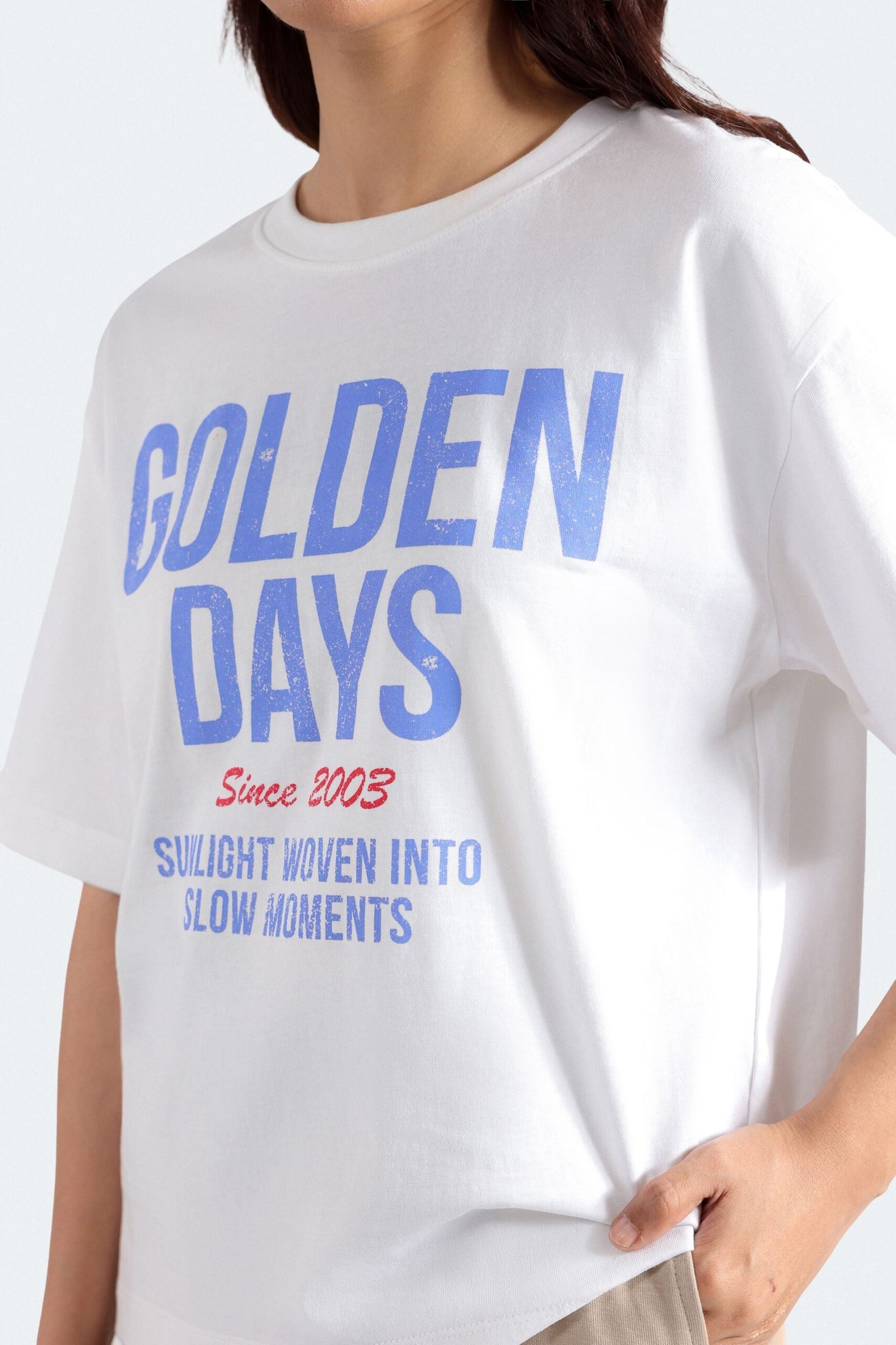Slogan Print T-Shirt - Image 2