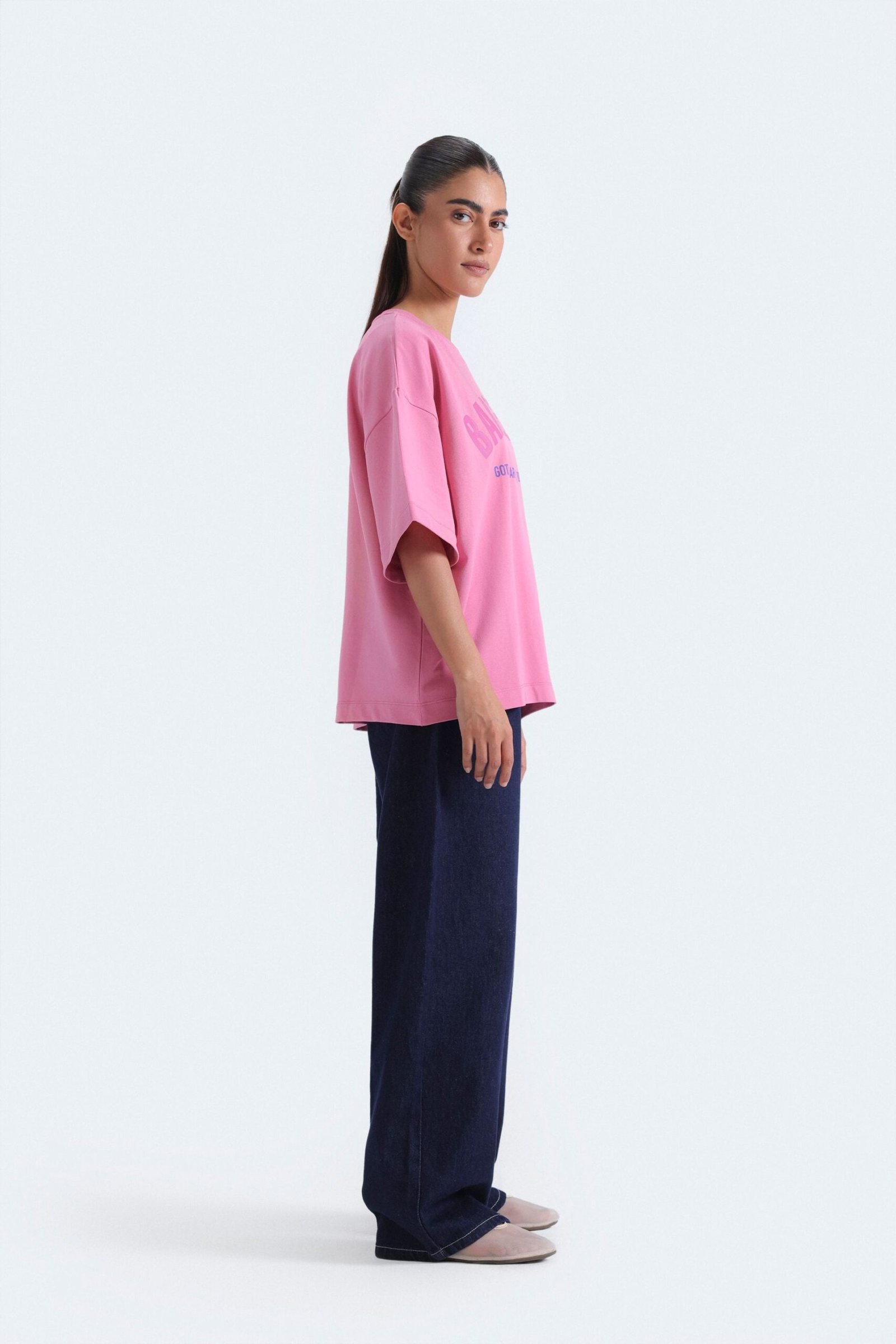 Slogan Print T-Shirt - Image 3