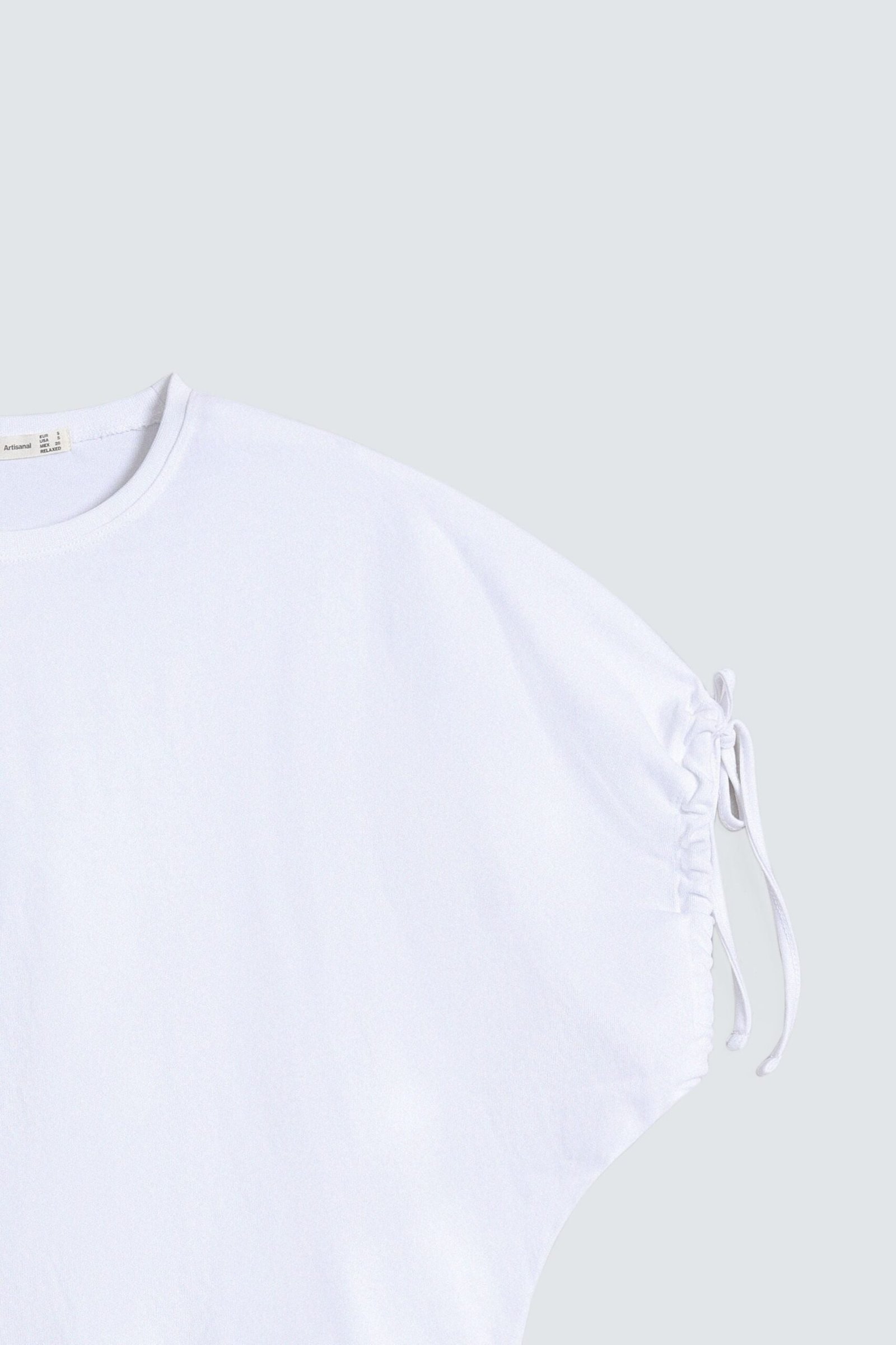 Cropped Drop Shoulder T-Shirt - Image 6
