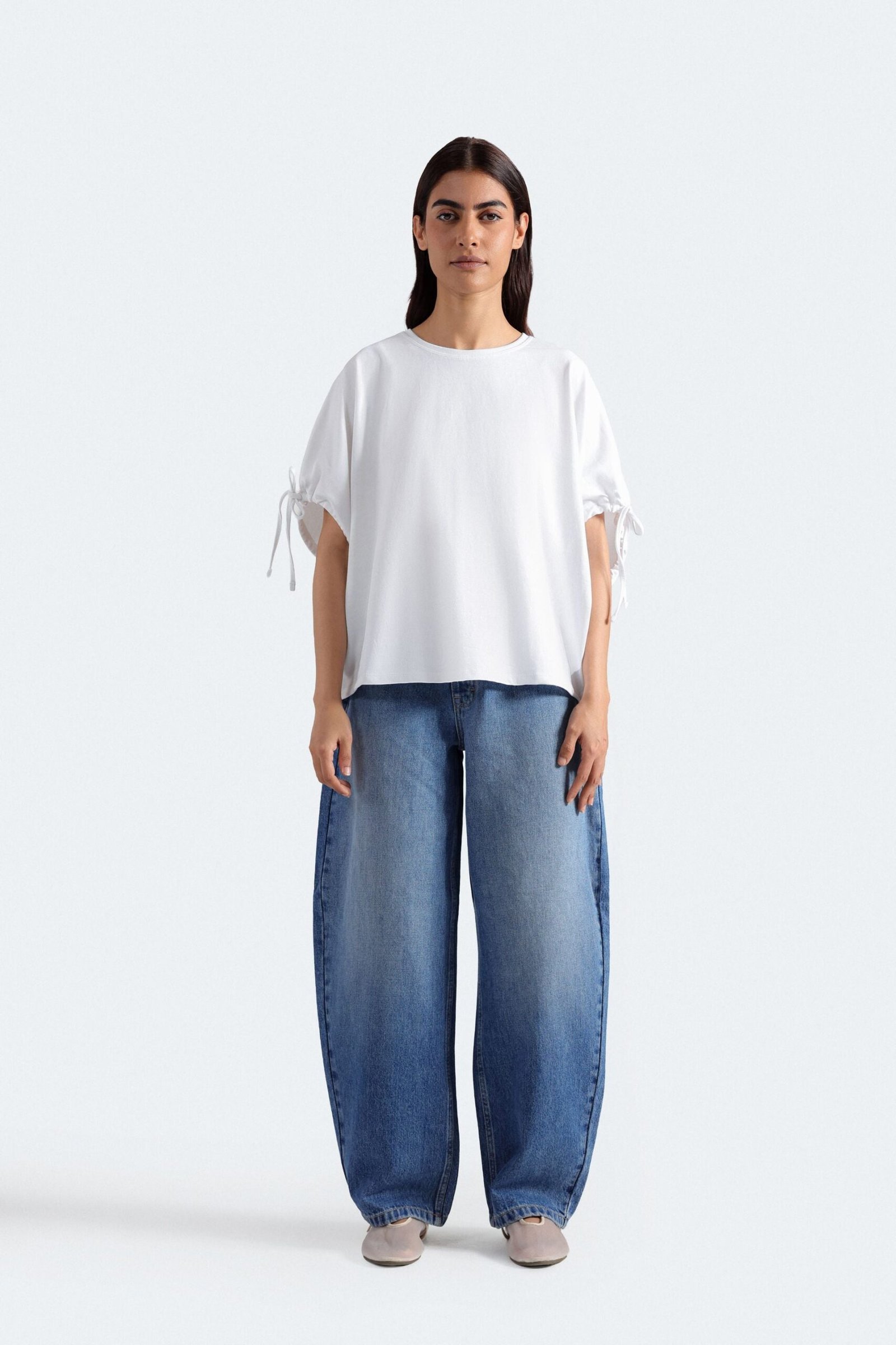 Cropped Drop Shoulder T-Shirt
