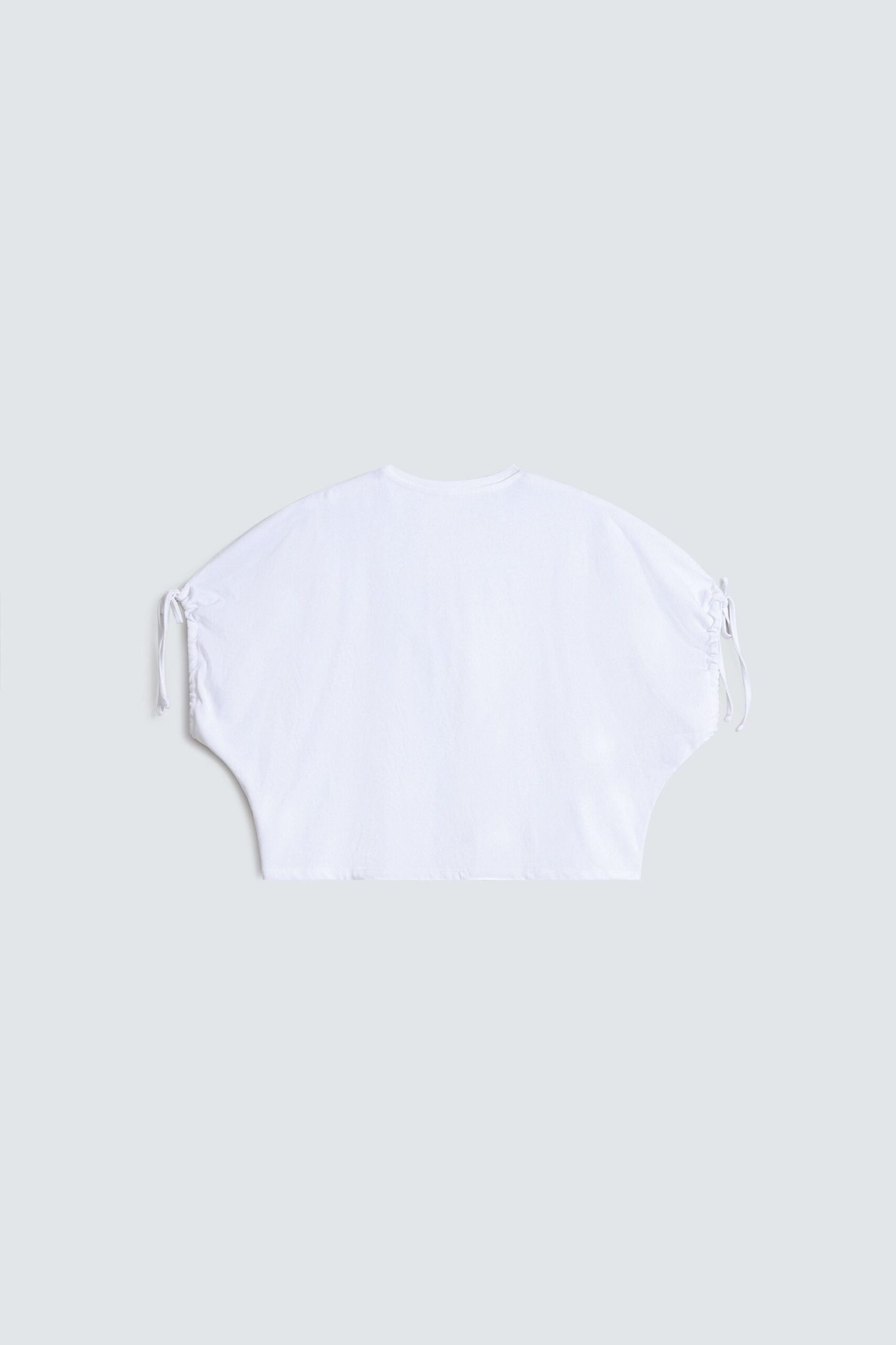 Cropped Drop Shoulder T-Shirt - Image 7