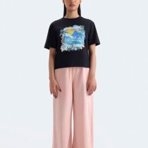 Cropped Graphic T-Shirt