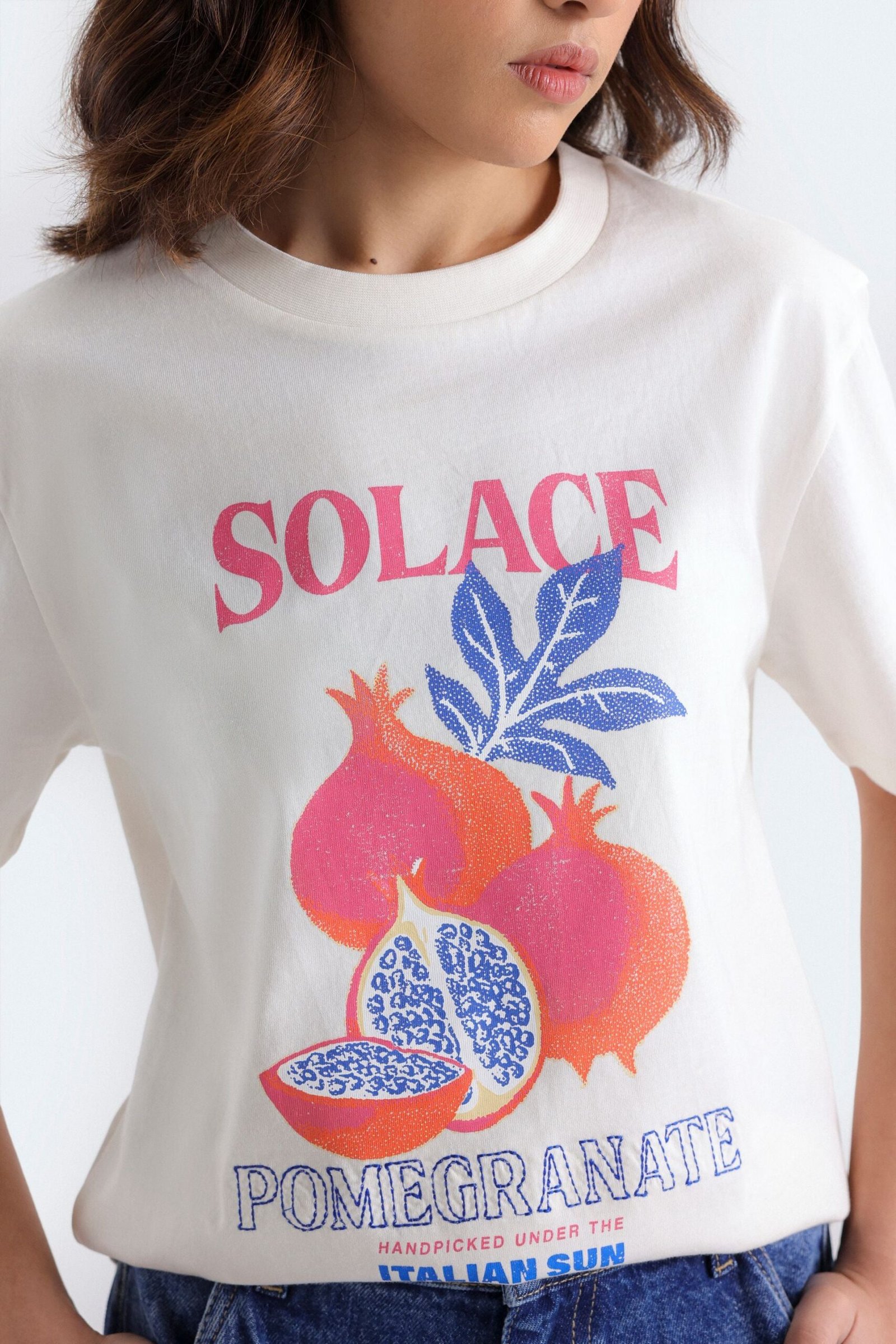 Cropped Embroidered Graphic T-Shirt - Image 2