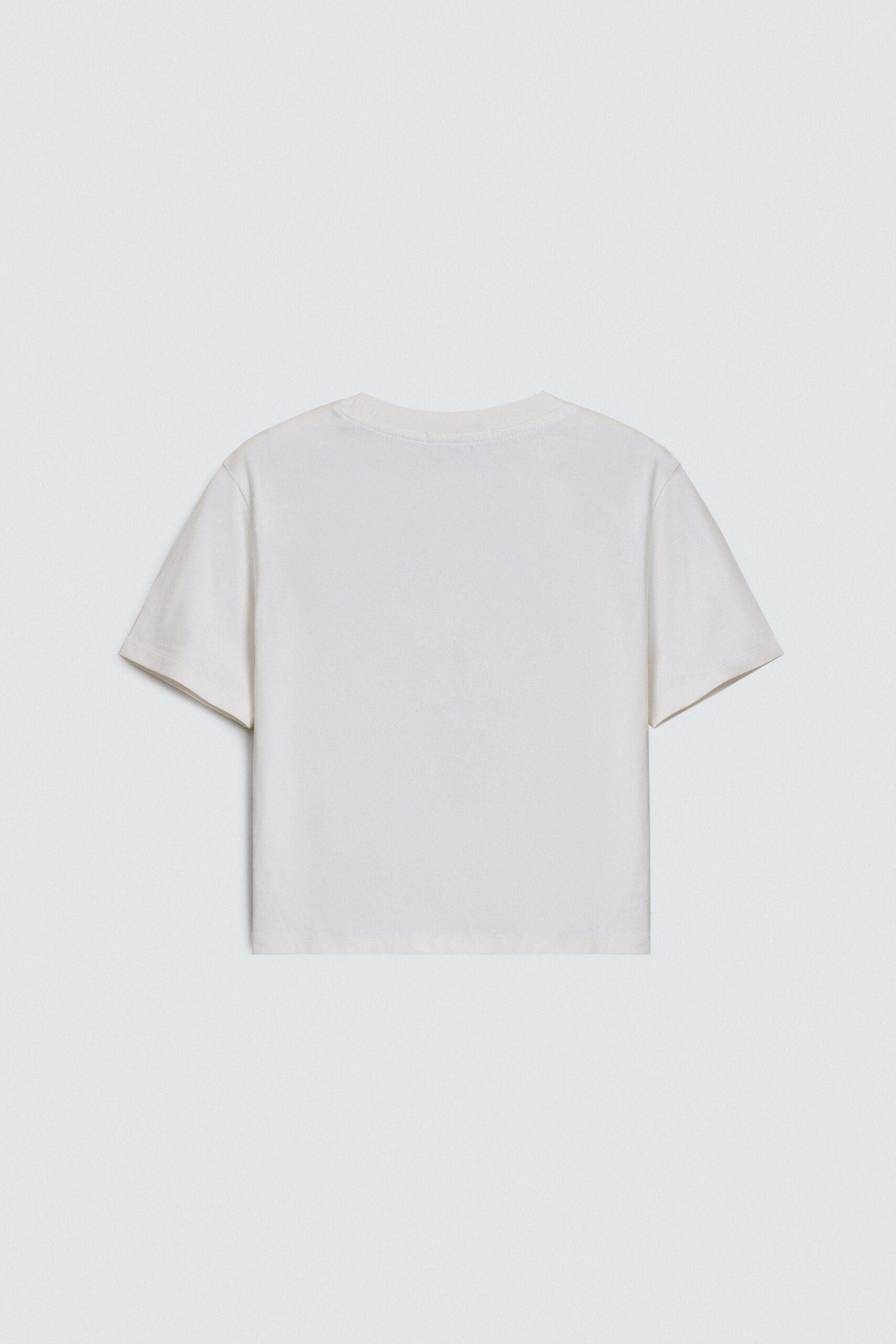 Cropped Embroidered Graphic T-Shirt - Image 7