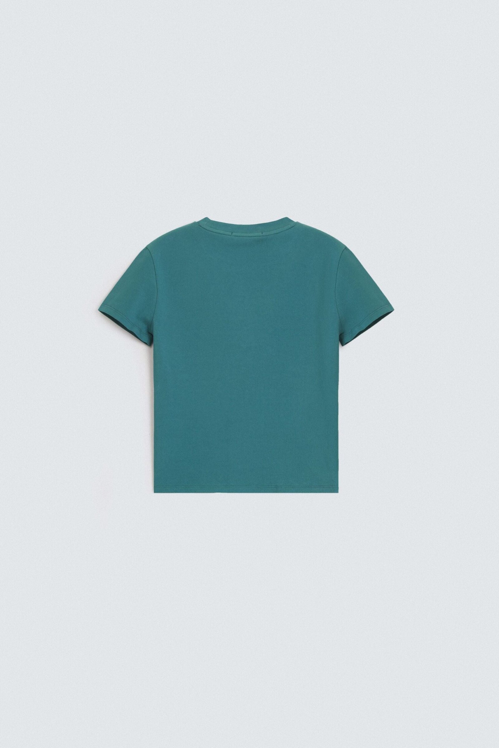 Super Cropped Slogan Print T-Shirt - Image 7